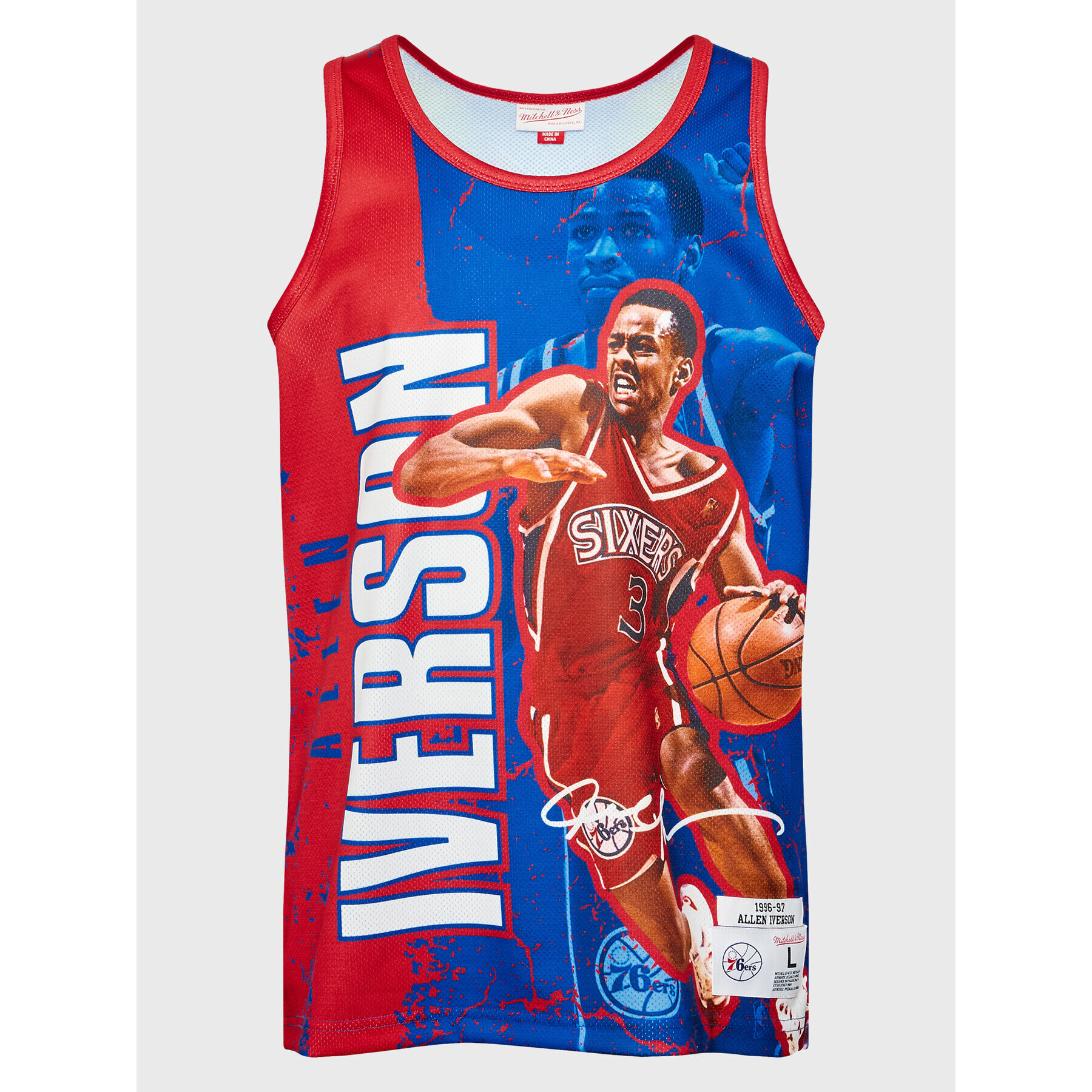 Mitchell & Ness Мъжки топ TNMK5010 Цветен Regular Fit - Pepit.bg