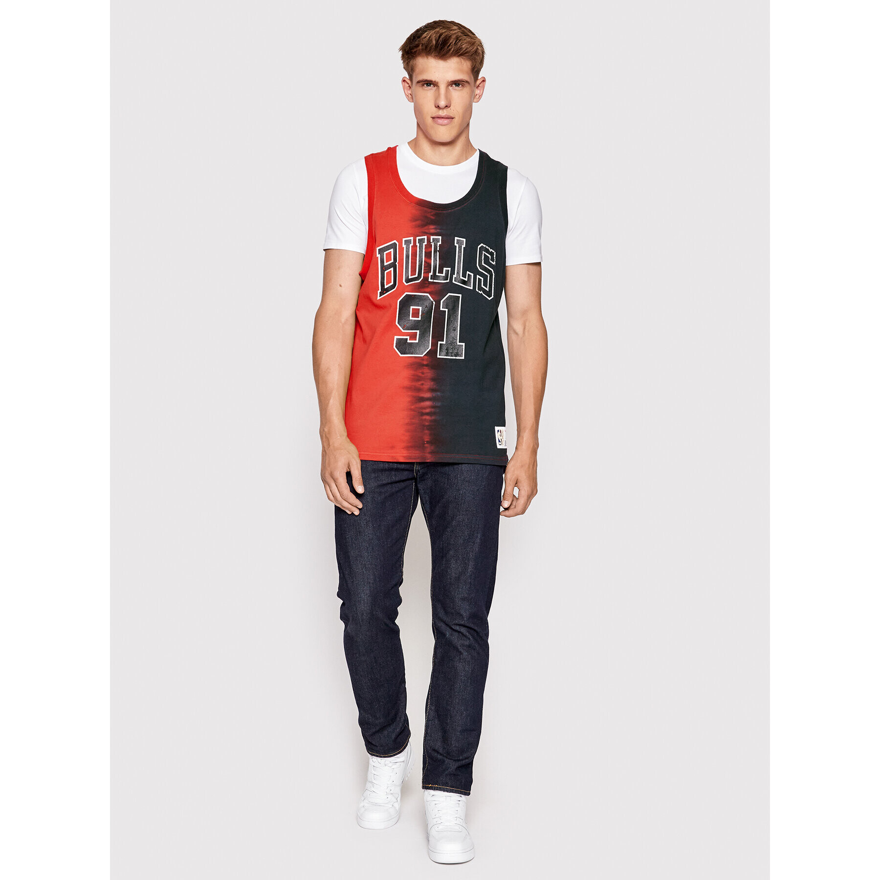 Mitchell & Ness Мъжки топ TTNK3206 Черен Regular Fit - Pepit.bg