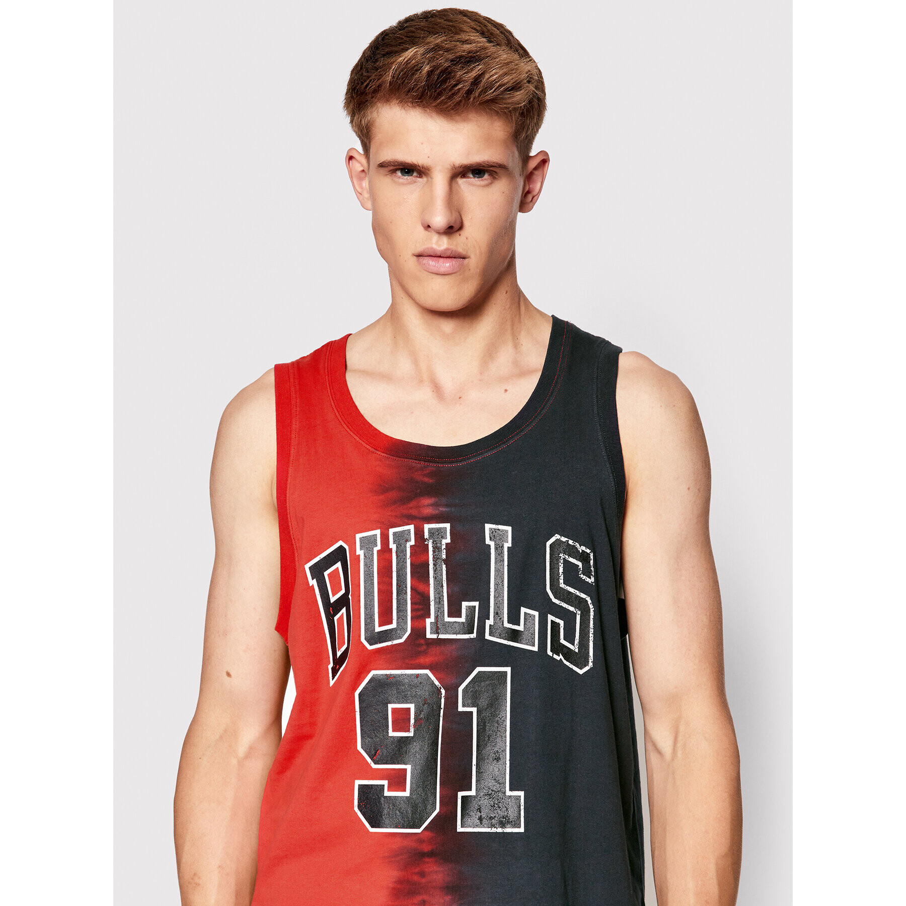 Mitchell & Ness Мъжки топ TTNK3206 Черен Regular Fit - Pepit.bg