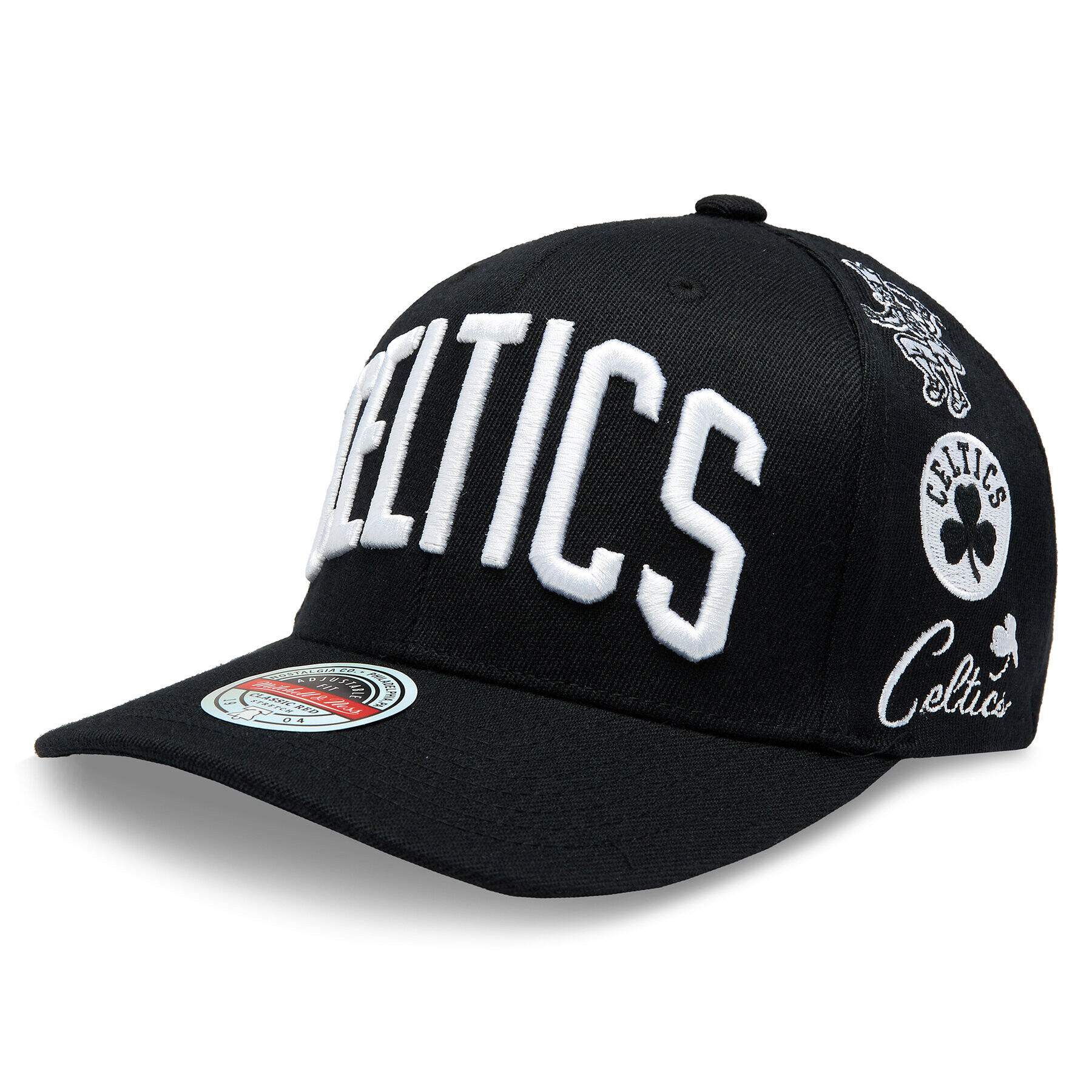 Mitchell & Ness Шапка с козирка Boston Celtics 6HSSFH21HW009 Черен - Pepit.bg