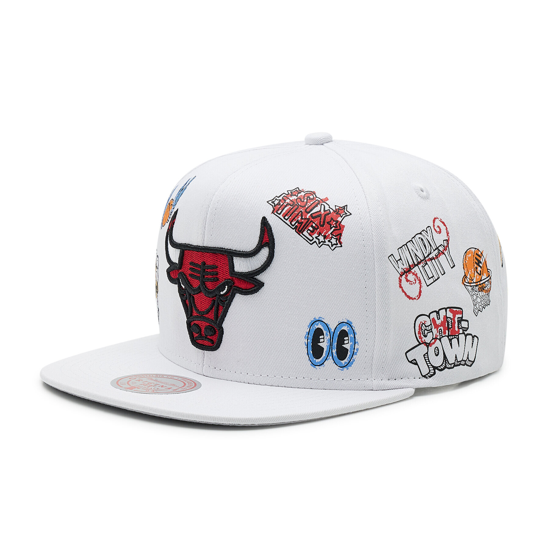 Mitchell & Ness Шапка с козирка HHSS3479 Бял - Pepit.bg