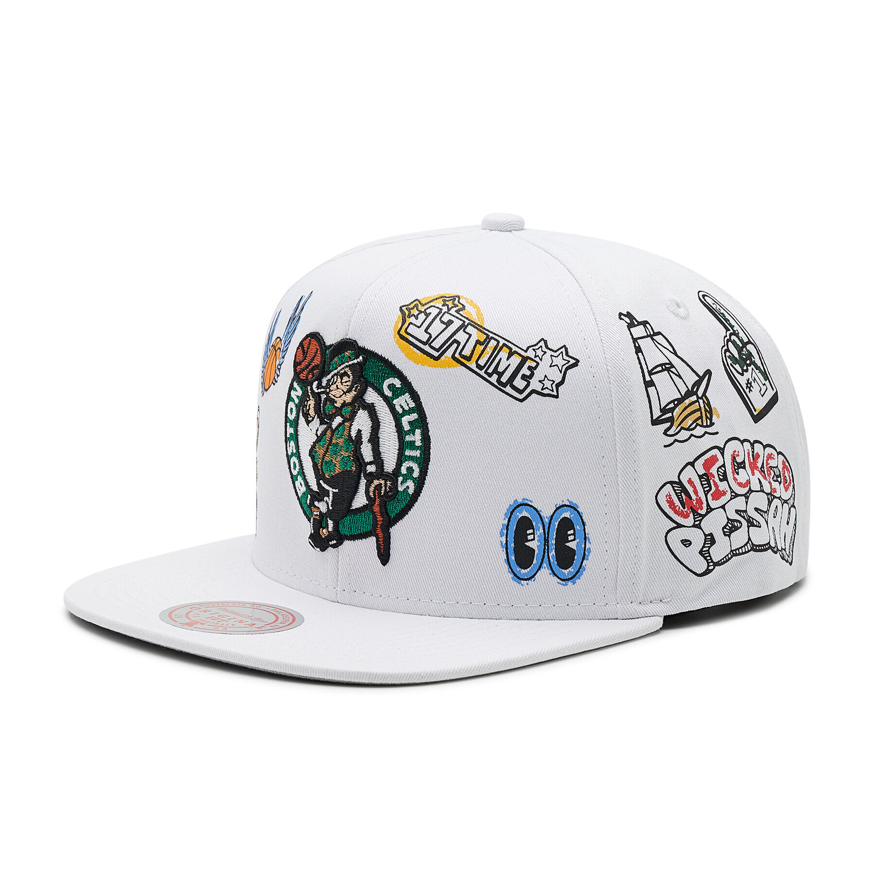 Mitchell & Ness Шапка с козирка HHSS3479 Бял - Pepit.bg