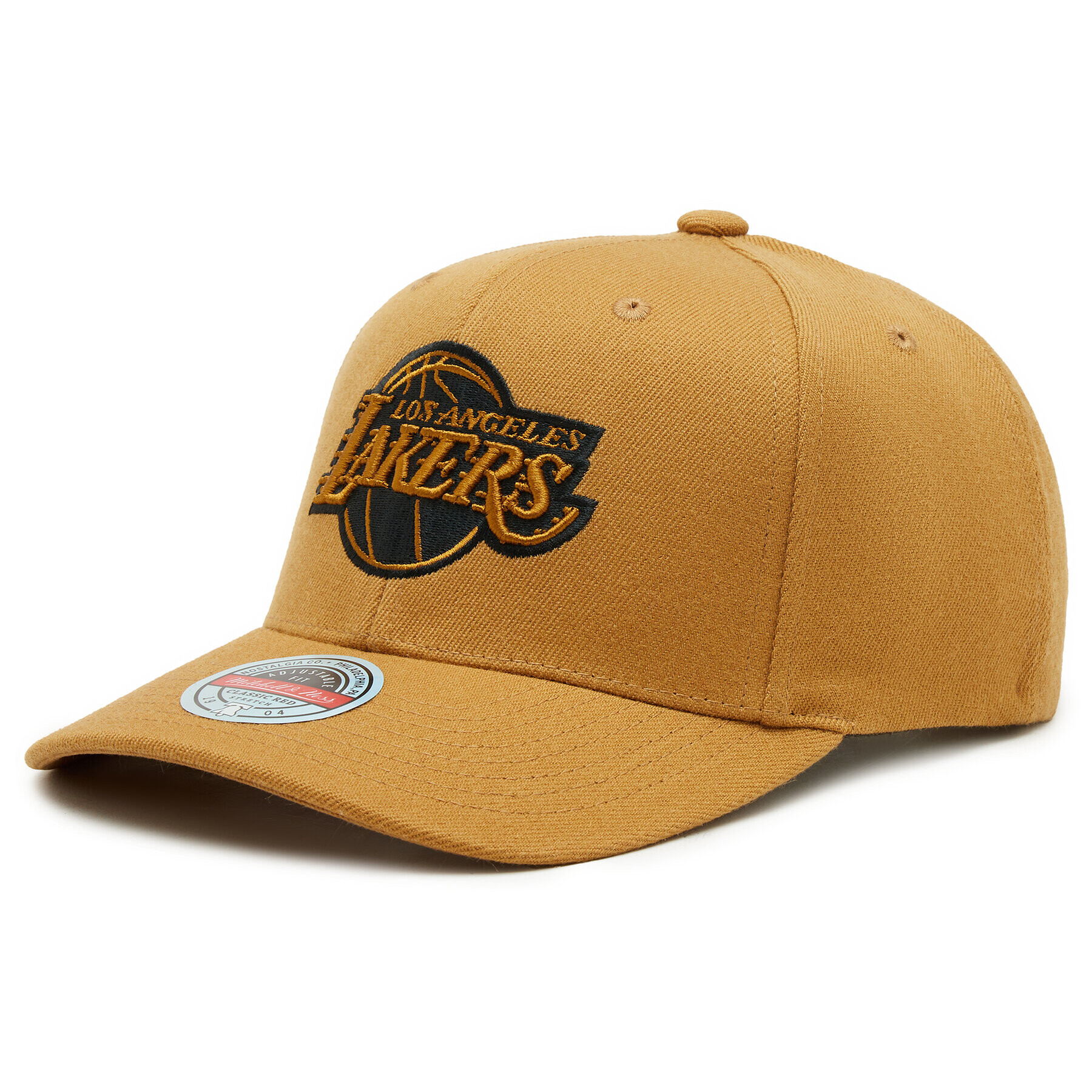 Mitchell & Ness Шапка с козирка Los Angeles Lakers 6HSSINTL980 Бежов - Pepit.bg