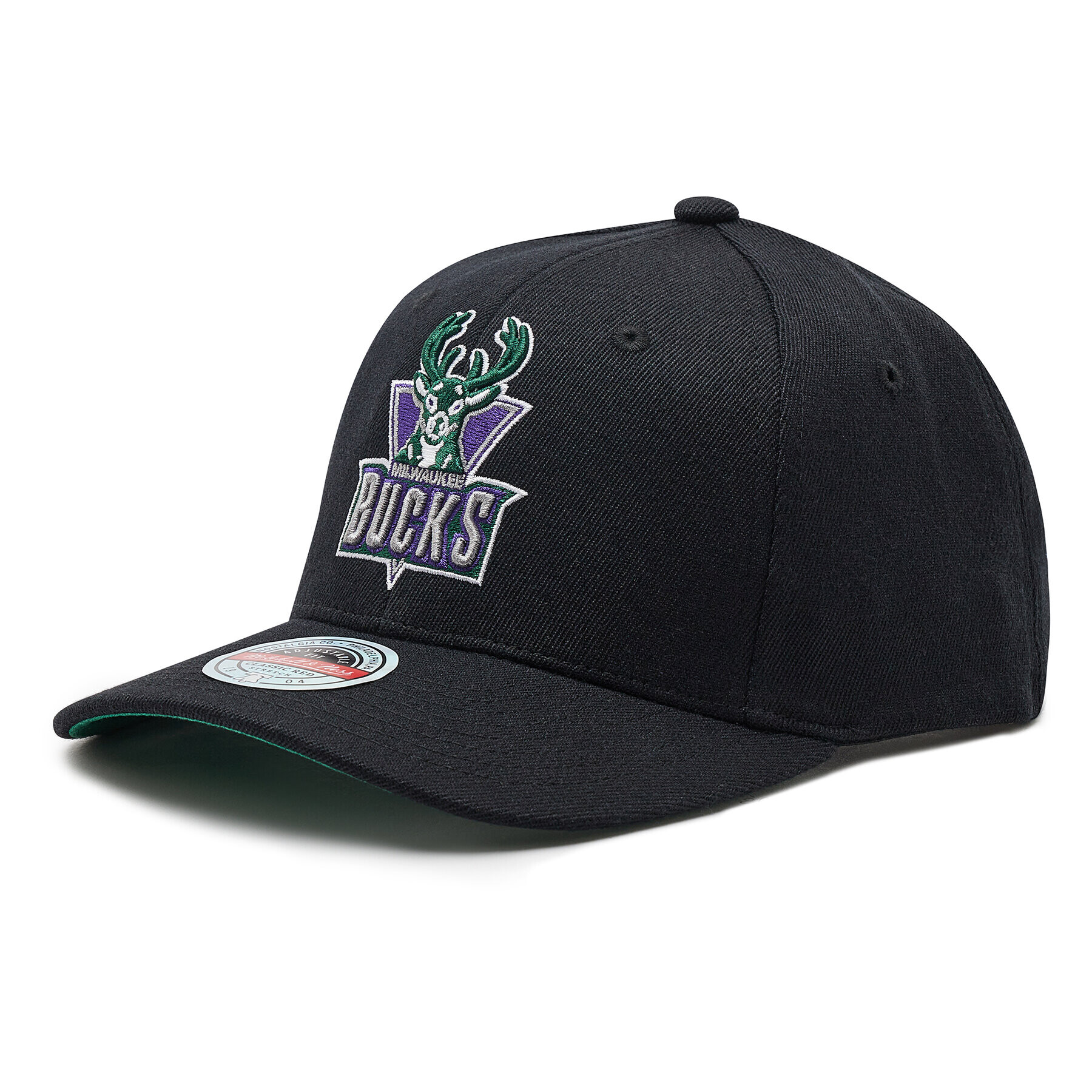 Mitchell & Ness Шапка с козирка Milwaukee Bucks HHSSINTL102 Черен - Pepit.bg