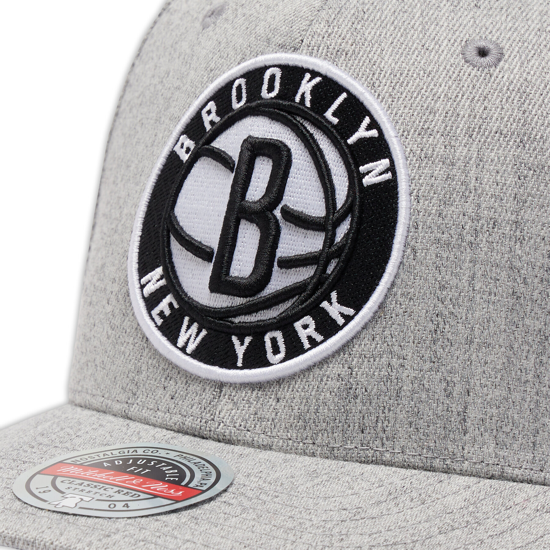 Mitchell & Ness Шапка с козирка NBA Team Heather Nets HHSS3273 Сив - Pepit.bg