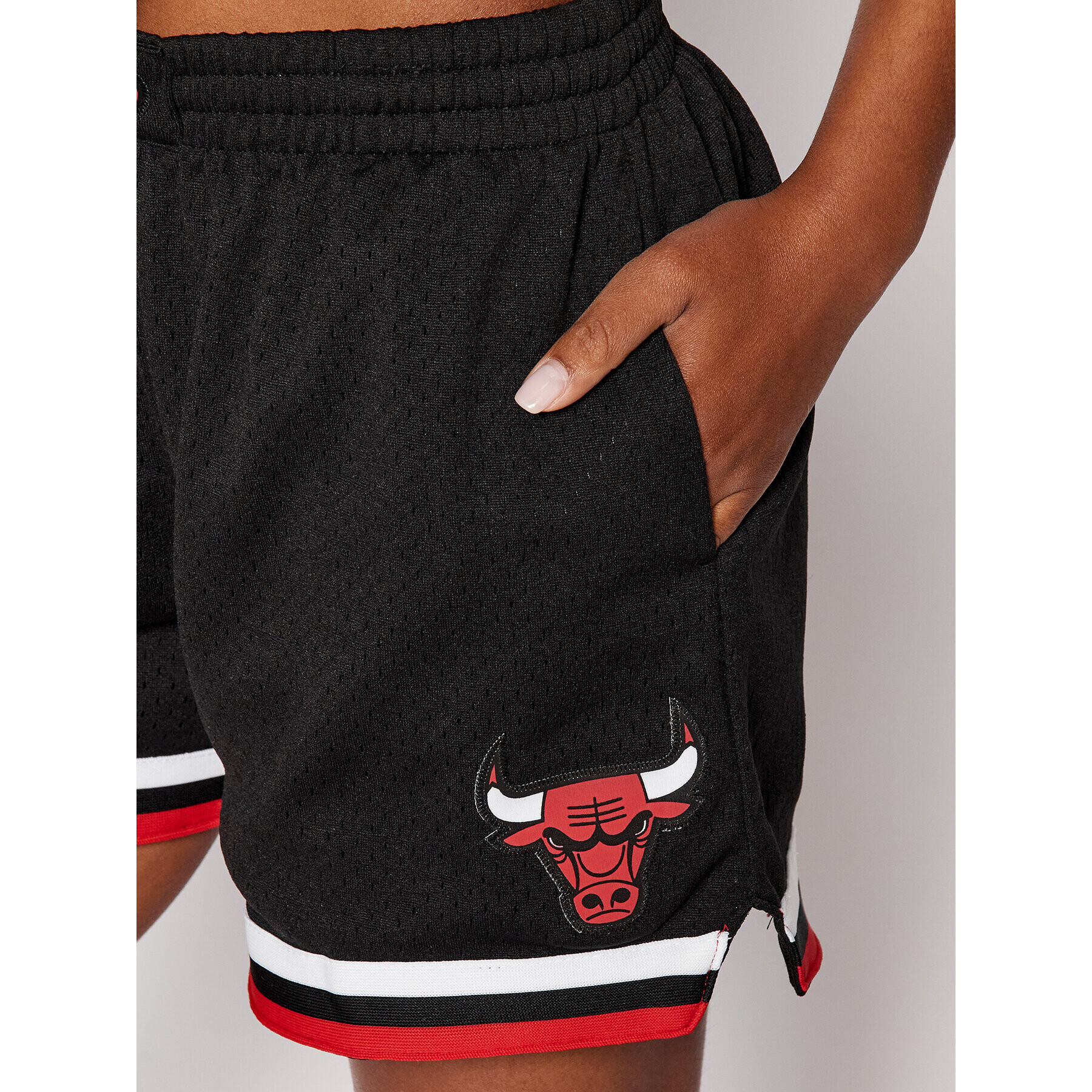 Mitchell & Ness Спортни шорти SHOREL18067 Черен Regular Fit - Pepit.bg