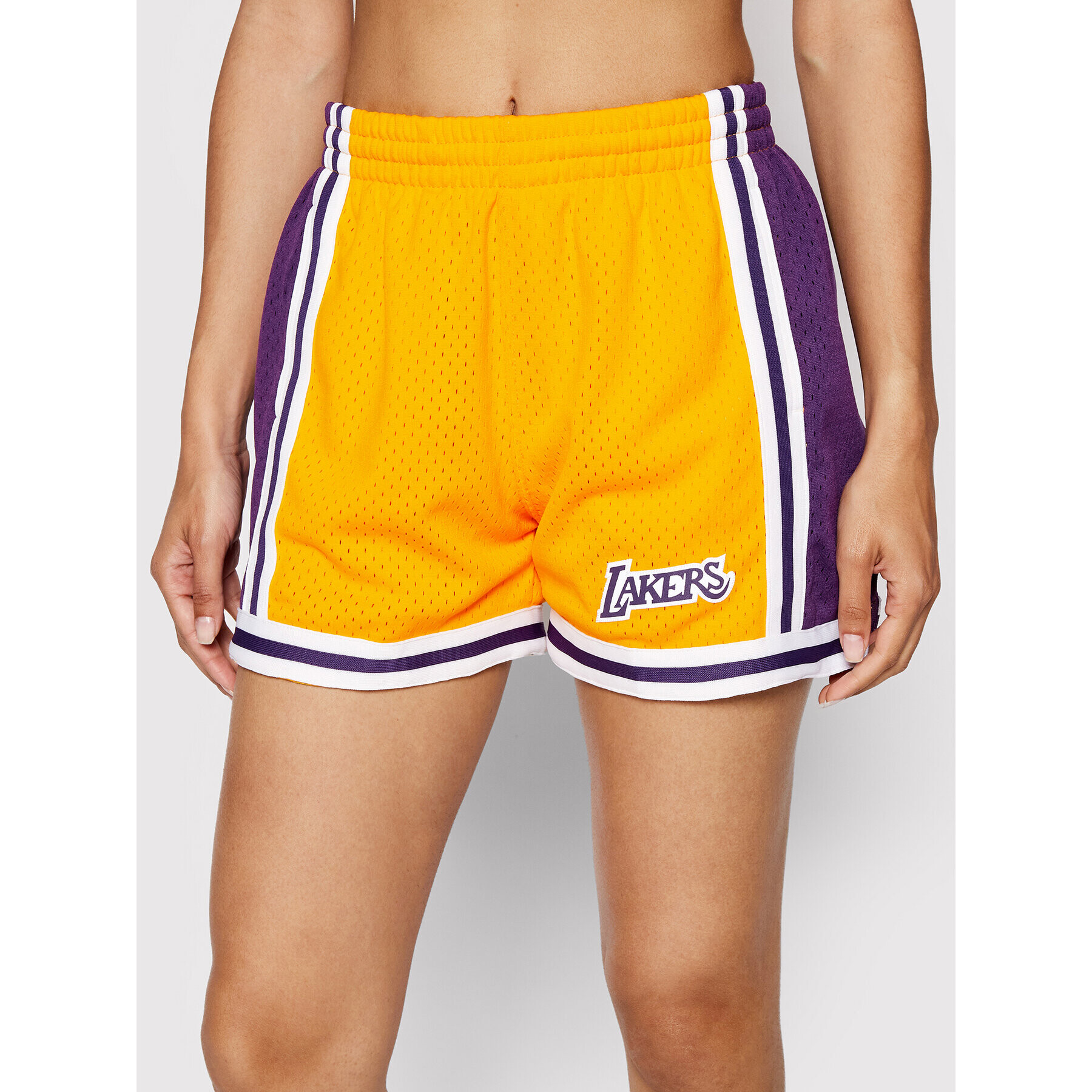 Mitchell & Ness Спортни шорти SHOREL18123 Оранжев Regular Fit - Pepit.bg