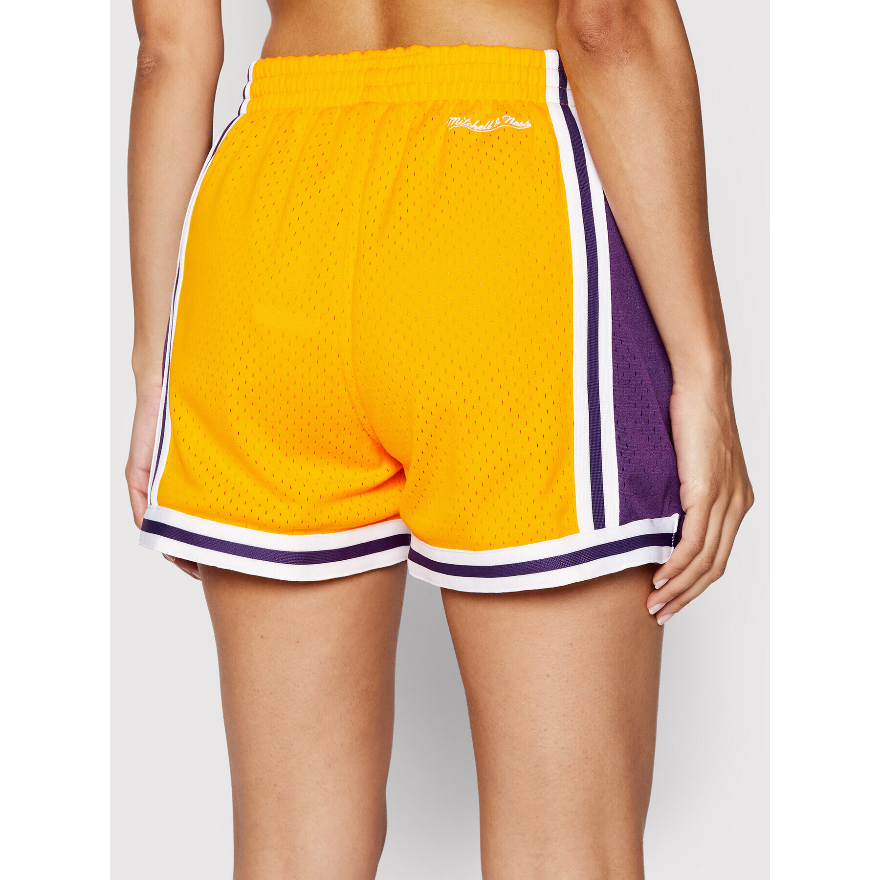 Mitchell & Ness Спортни шорти SHOREL18123 Оранжев Regular Fit - Pepit.bg