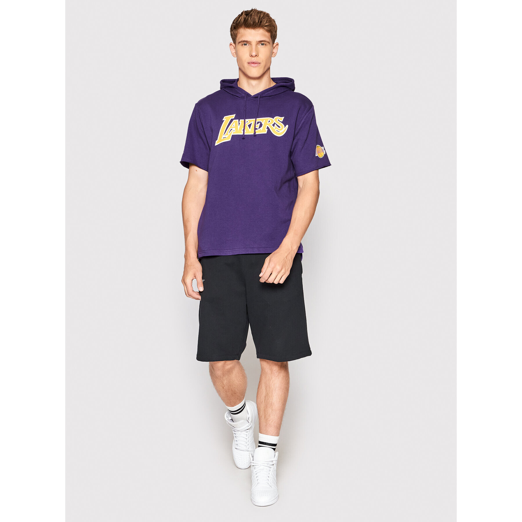 Mitchell & Ness Суитшърт HDSSAJ19074 Виолетов Relaxed Fit - Pepit.bg