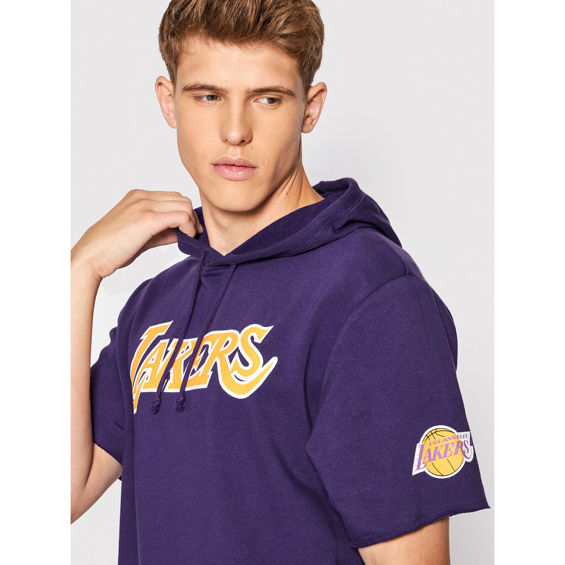Mitchell & Ness Суитшърт HDSSAJ19074 Виолетов Relaxed Fit - Pepit.bg