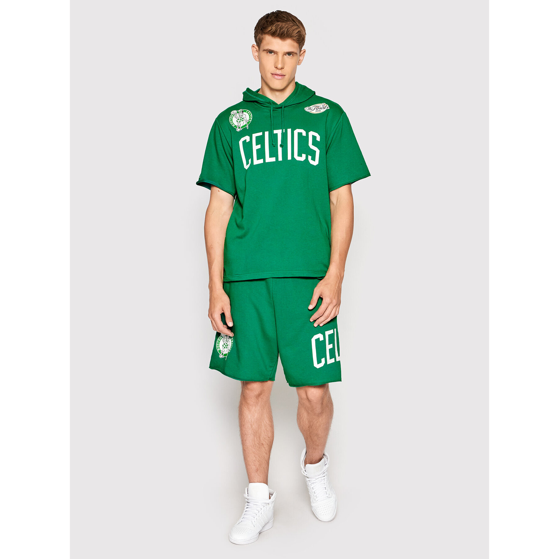 Mitchell & Ness Суитшърт HDSSAJ19074 Зелен Relaxed Fit - Pepit.bg