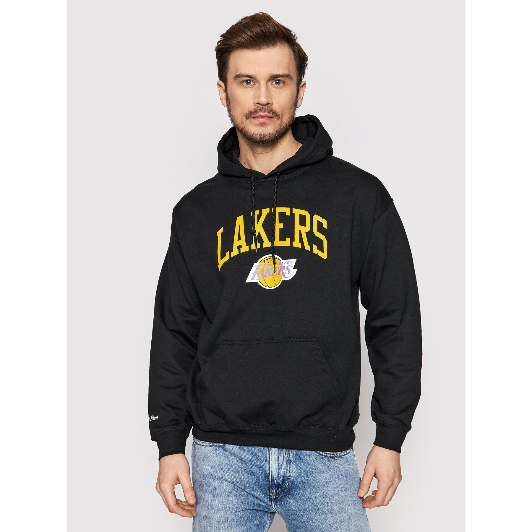 Mitchell & Ness Суитшърт HDSSINTL104 Черен Regular Fit - Pepit.bg