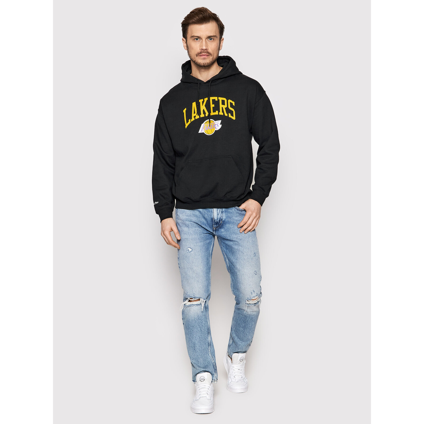 Mitchell & Ness Суитшърт HDSSINTL104 Черен Regular Fit - Pepit.bg