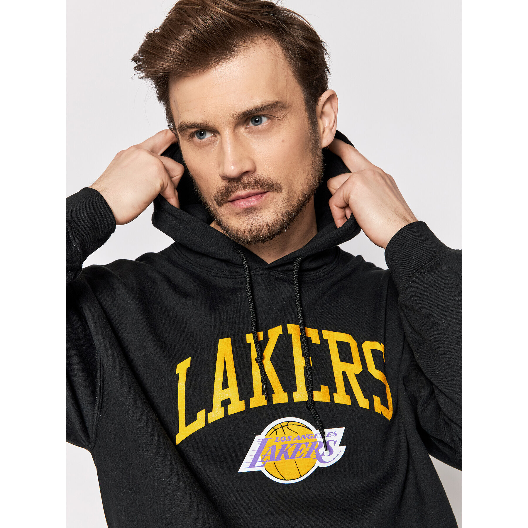 Mitchell & Ness Суитшърт HDSSINTL104 Черен Regular Fit - Pepit.bg
