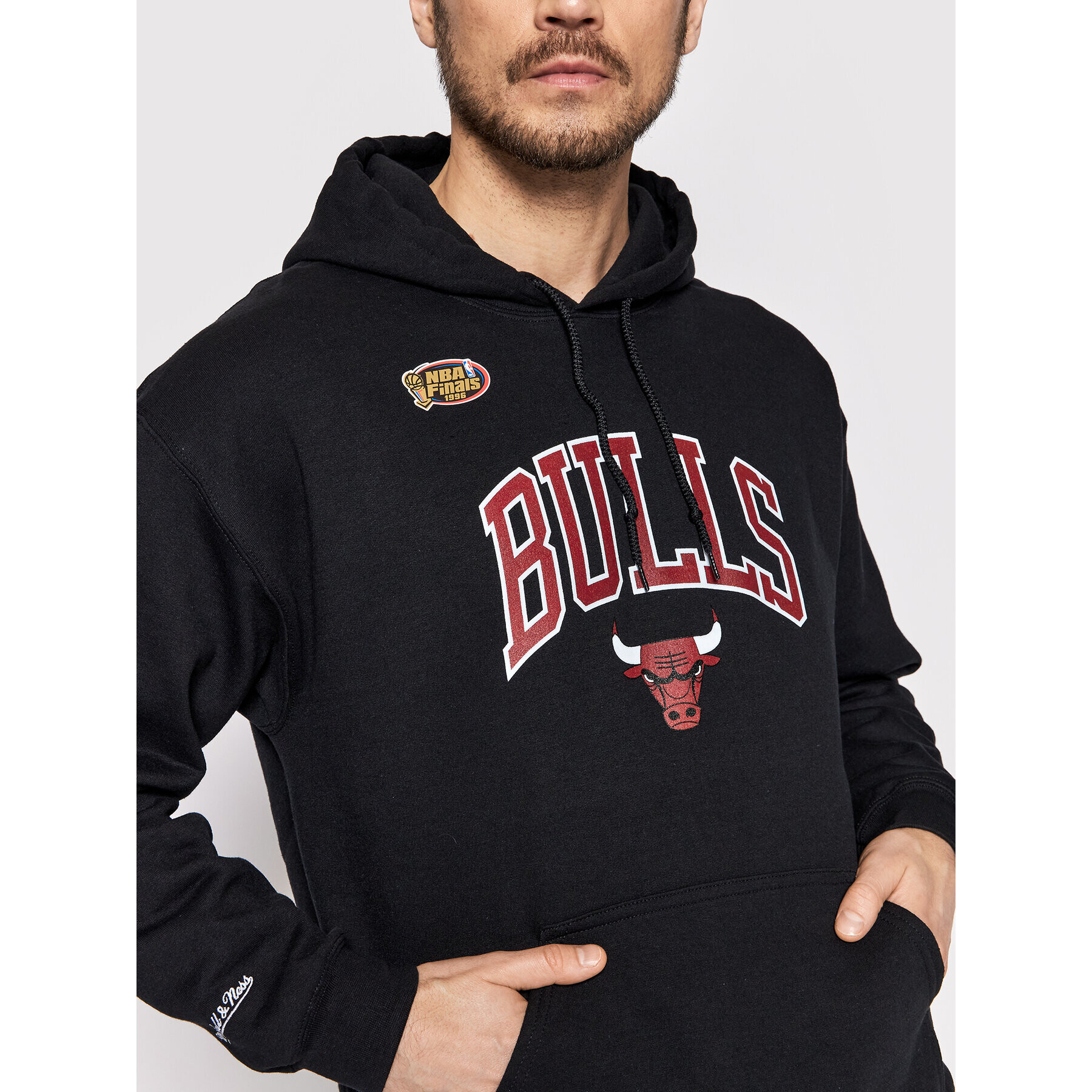 Mitchell & Ness Суитшърт HDSSINTL104 Черен Regular Fit - Pepit.bg