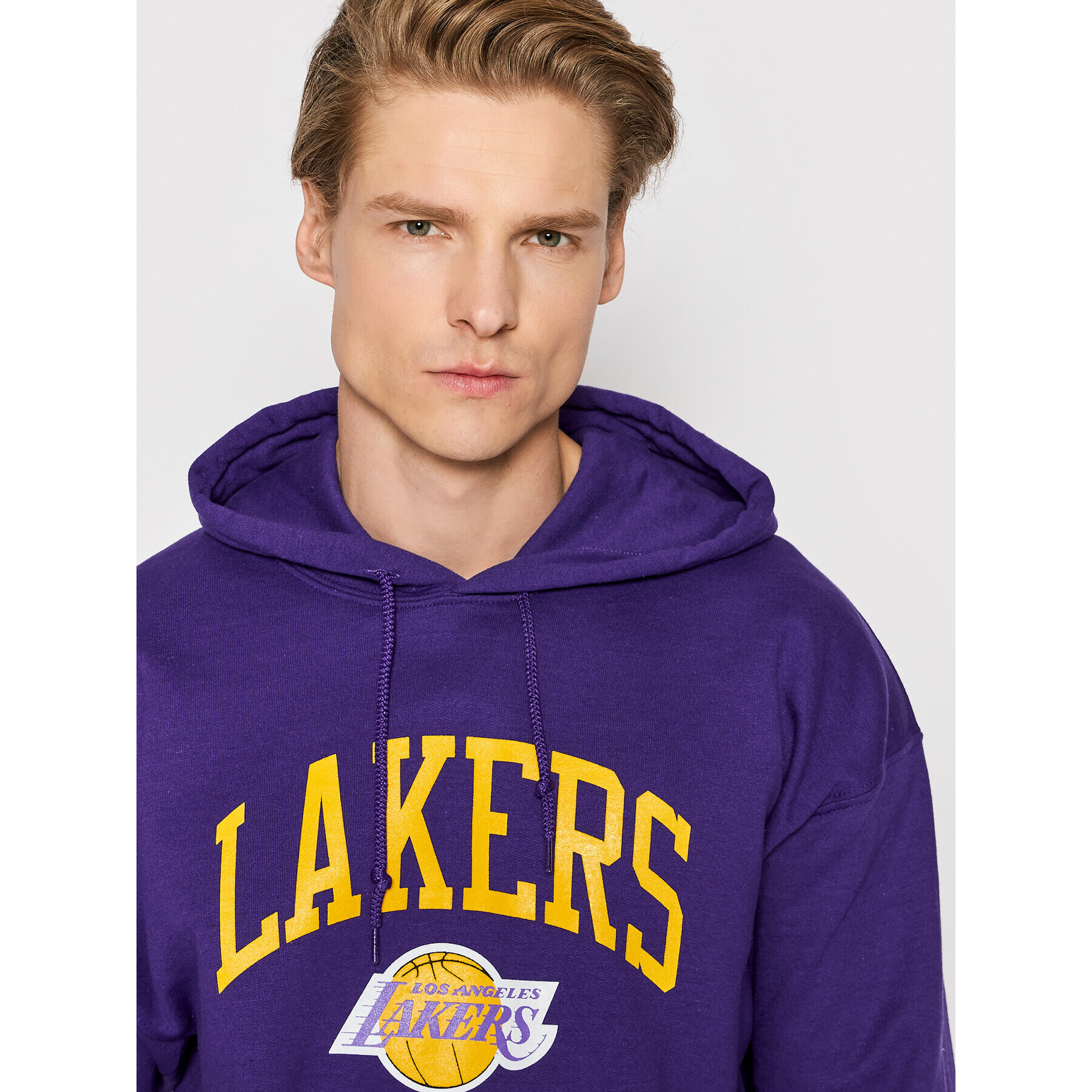 Mitchell & Ness Суитшърт HDSSINTL104 Виолетов Regular Fit - Pepit.bg