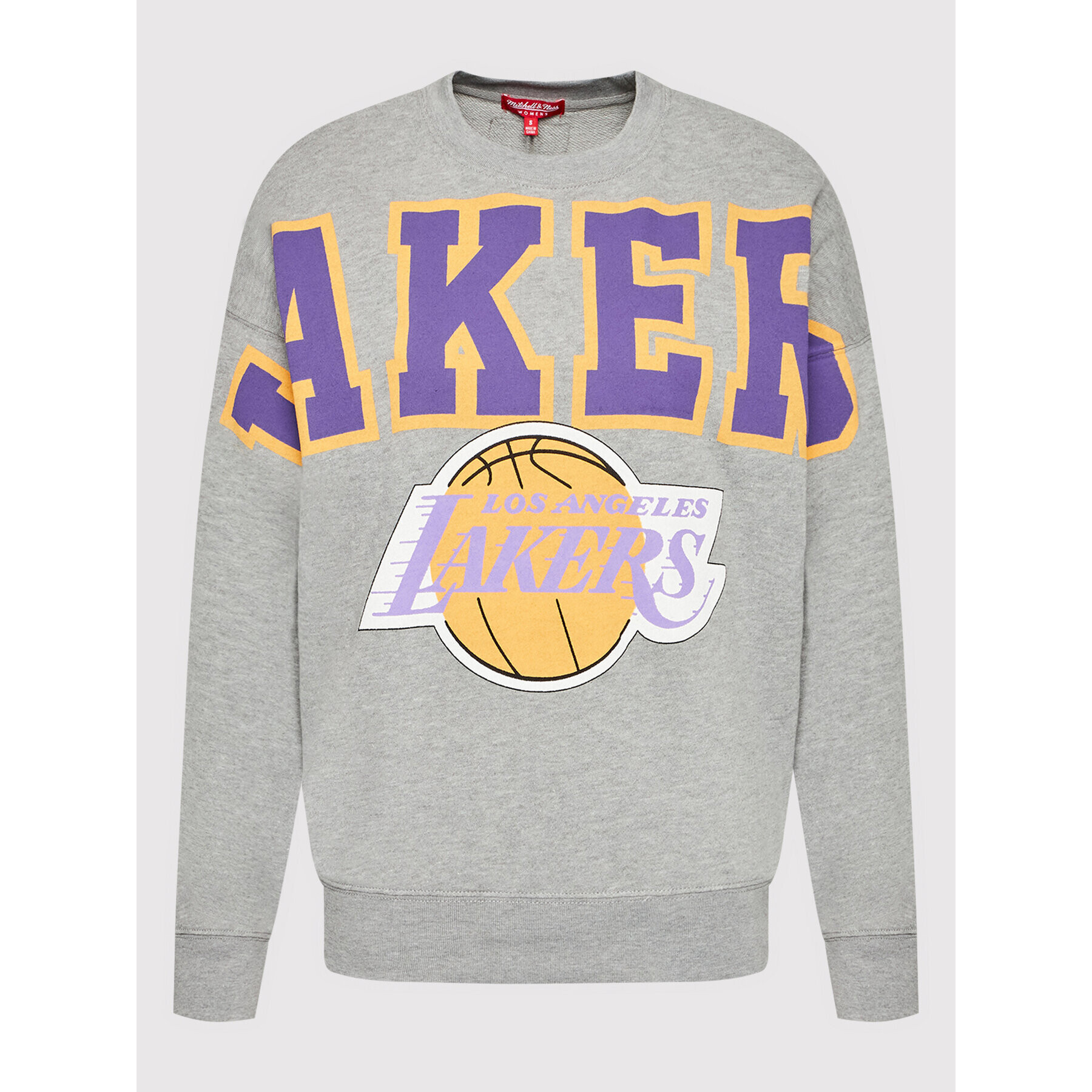 Mitchell & Ness Суитшърт LALYYPPPGYHT Сив Relaxed Fit - Pepit.bg