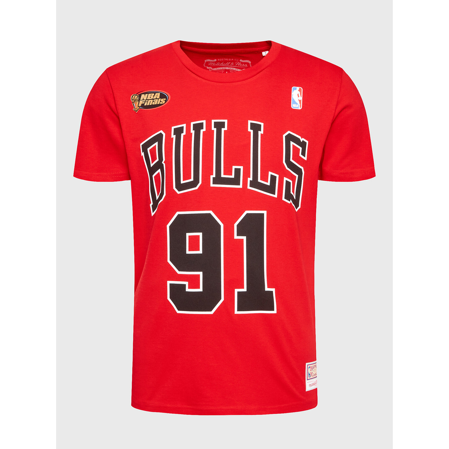 Mitchell & Ness Тишърт BMTRINTL1074 Червен Regular Fit - Pepit.bg