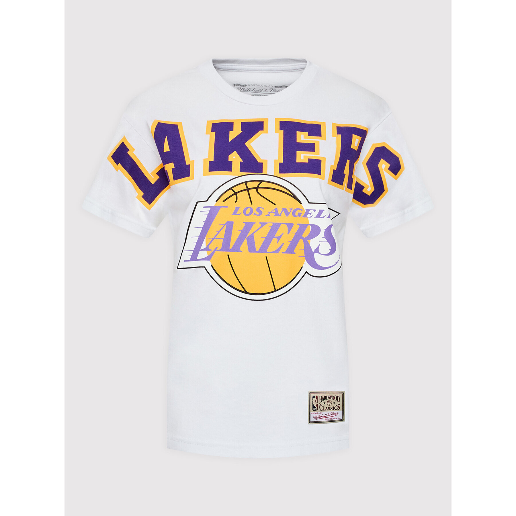 Mitchell & Ness Тишърт BWTC3242 Бял Regular Fit - Pepit.bg