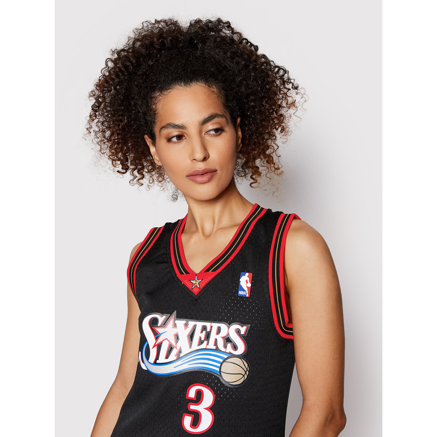 Mitchell & Ness топ NNBJEL18120 Черен Regular Fit - Pepit.bg