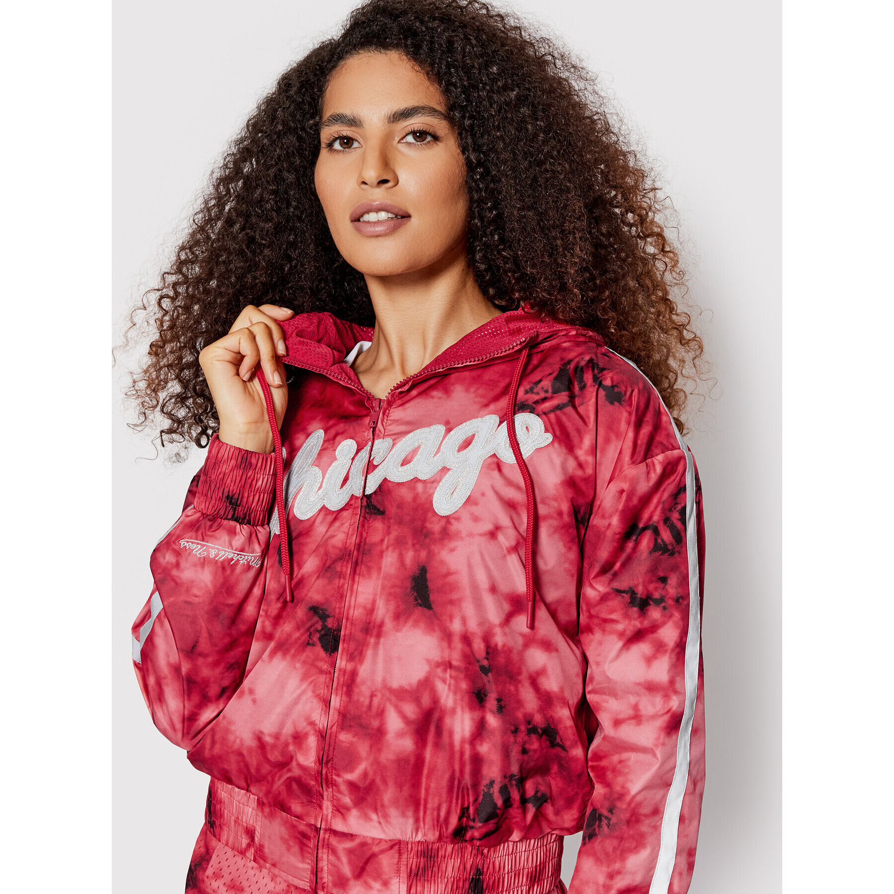 Mitchell & Ness Ветровка OPLVLF19016 Червен Regular Fit - Pepit.bg