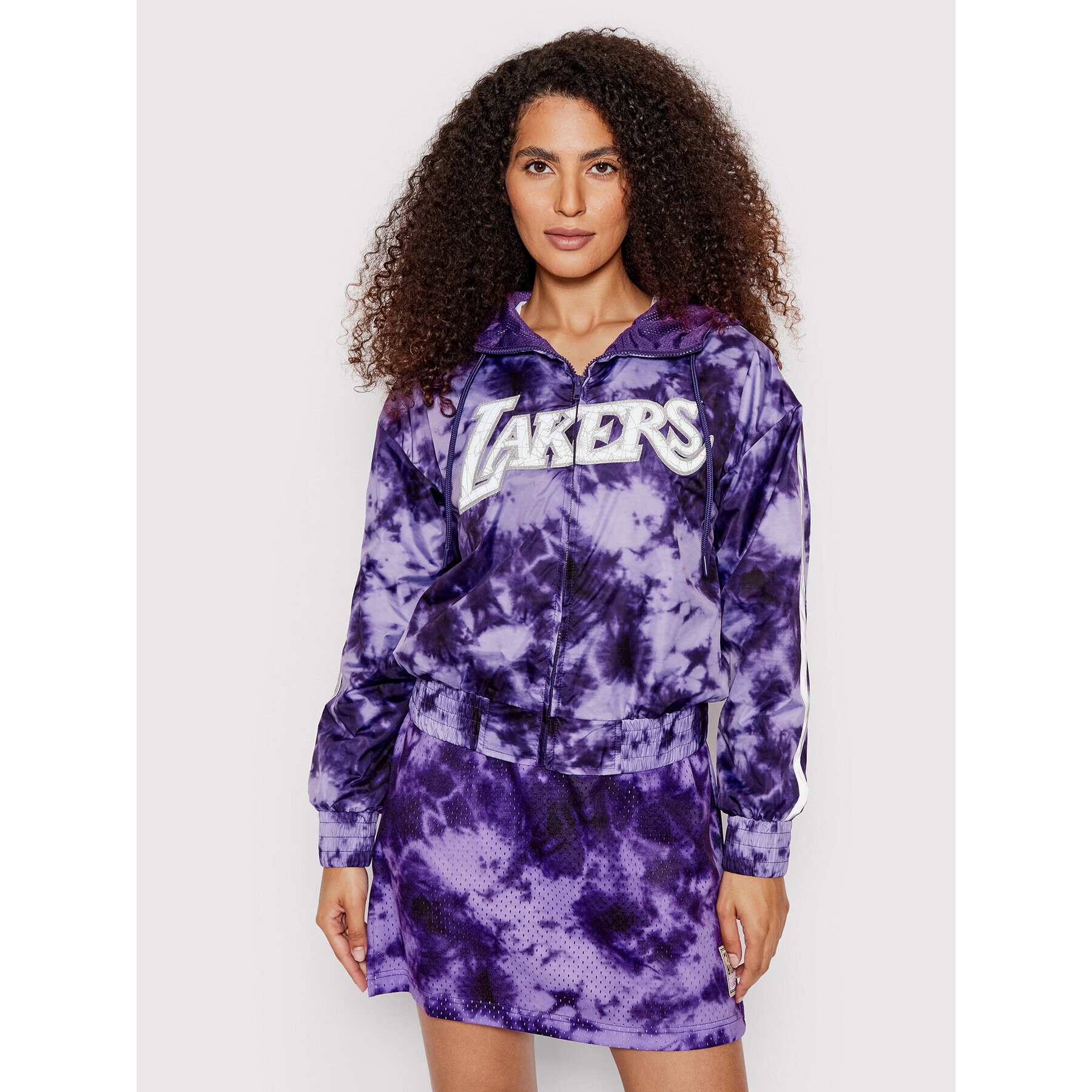 Mitchell & Ness Ветровка OPLVLF19016 Виолетов Regular Fit - Pepit.bg