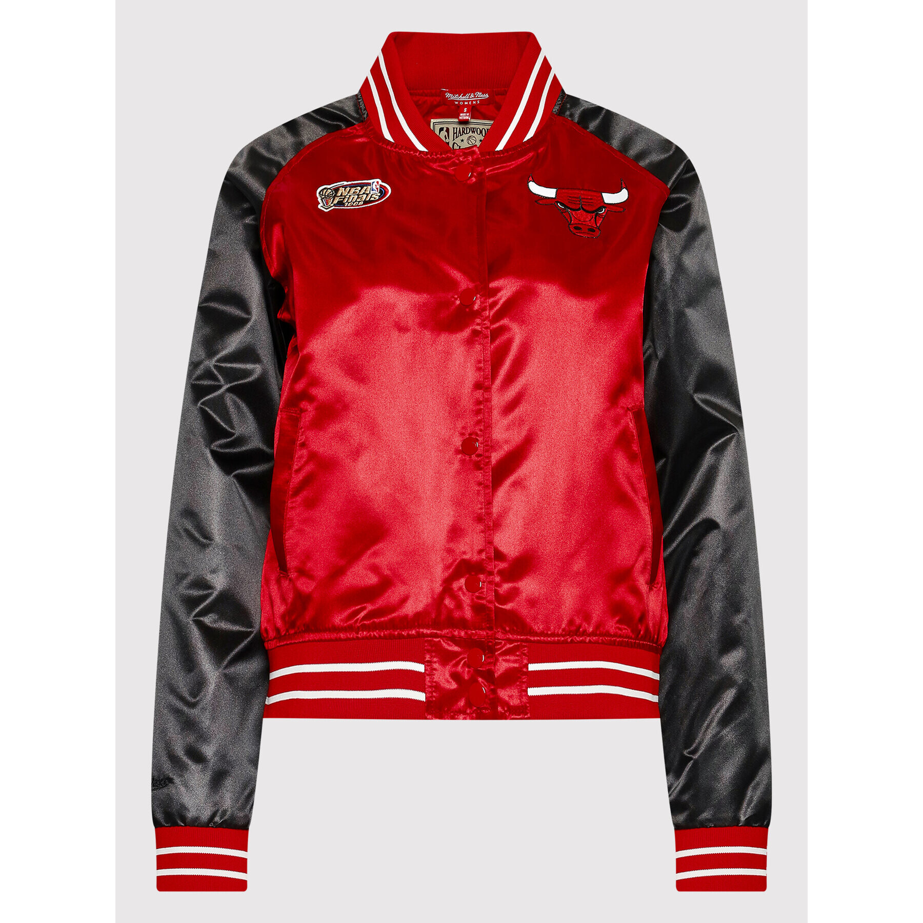 Mitchell & Ness Яке бомбър OJBF1057 Червен Regular Fit - Pepit.bg