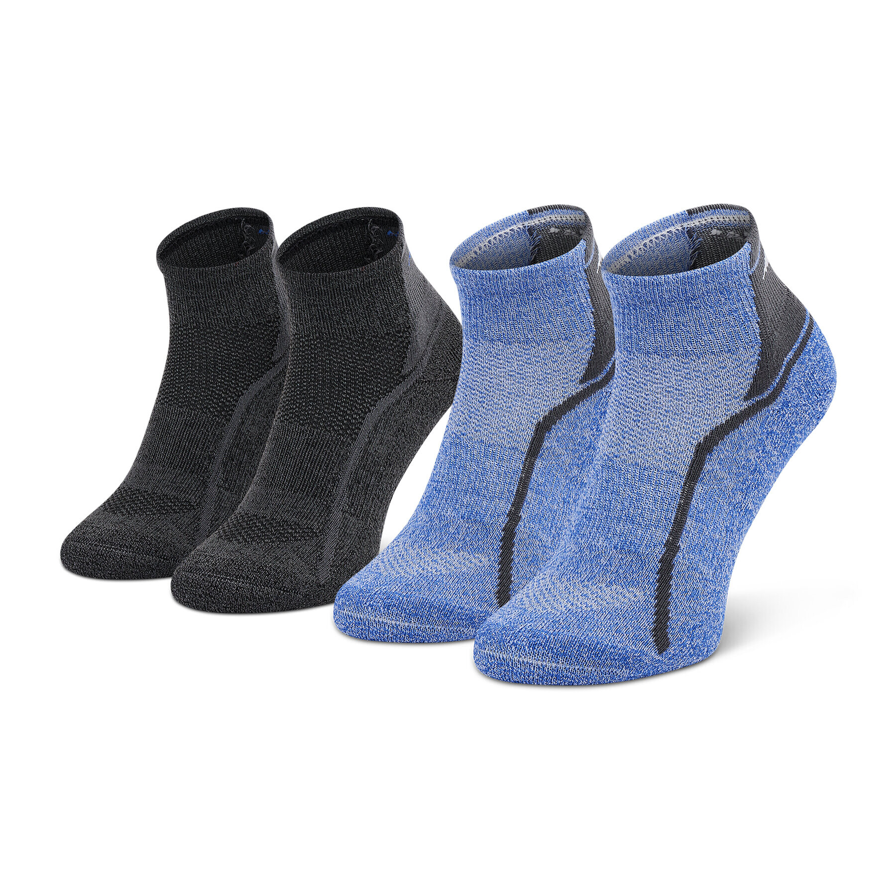 Mizuno Комплект 2 чифта дълги чорапи мъжки Act Train Mid 2P Син - Pepit.bg