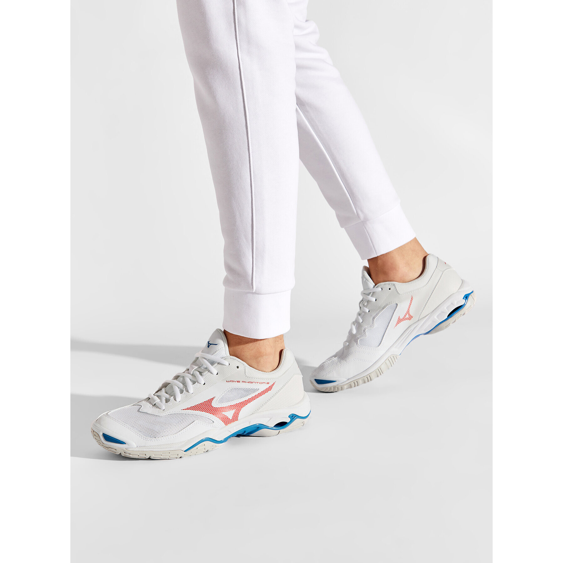 Mizuno Обувки Wave Phantom 2 X1GA206025 Бял - Pepit.bg