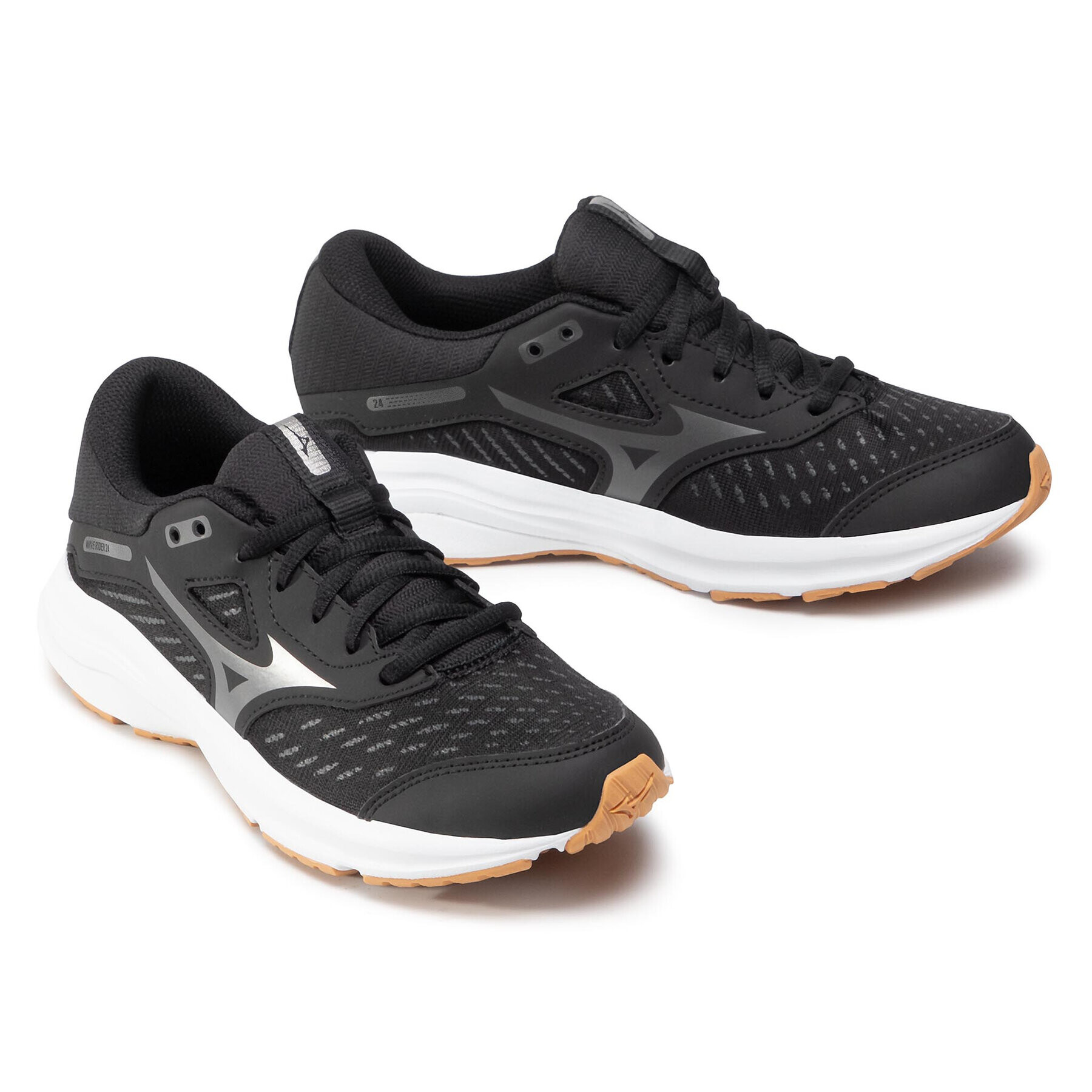 Mizuno Обувки Wave Rider 24 Jr K1GC203349 Черен - Pepit.bg
