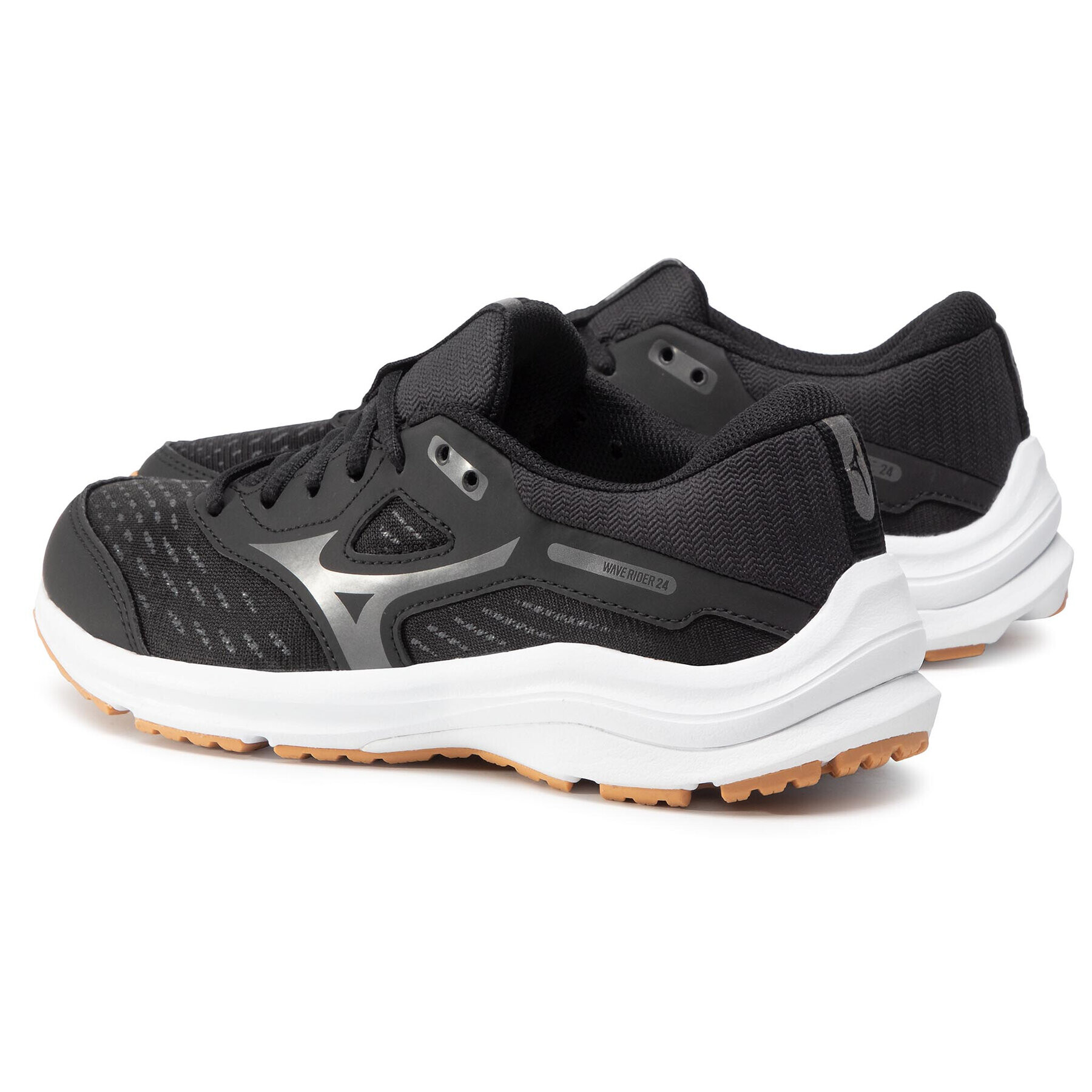 Mizuno Обувки Wave Rider 24 Jr K1GC203349 Черен - Pepit.bg