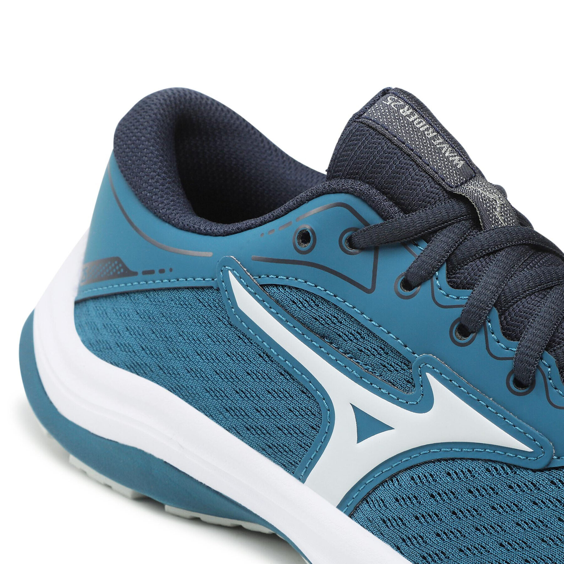 Mizuno Обувки Wave Rider 25 Jr K1GC2133 Син - Pepit.bg