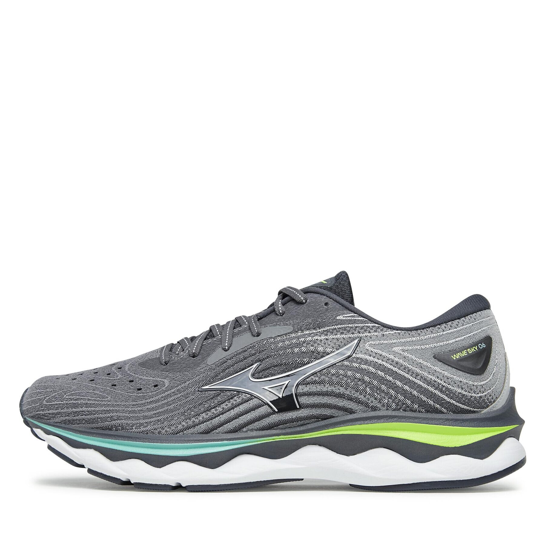 Mizuno Обувки Wave Sky 6 J1GC2202 Сив - Pepit.bg