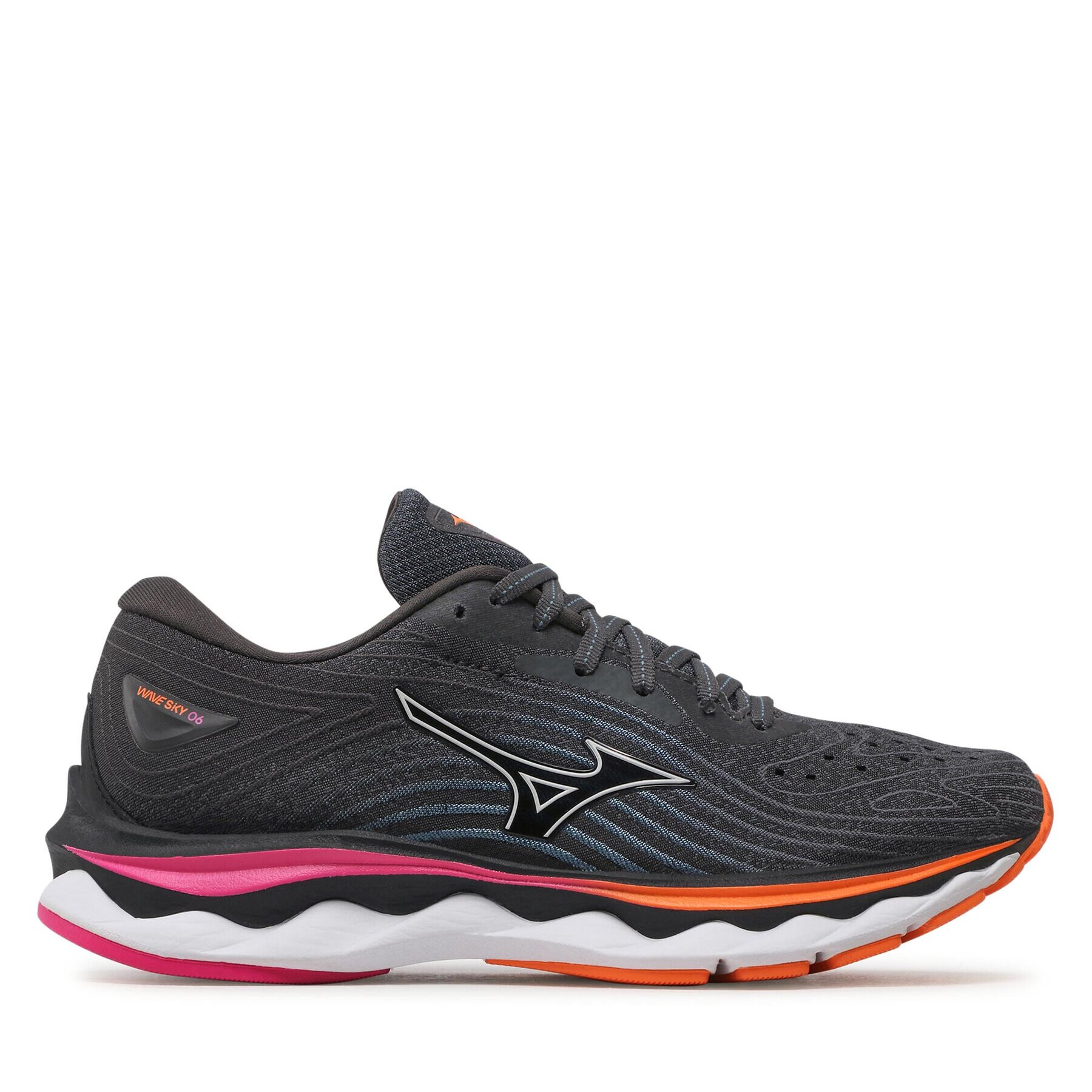 Mizuno Обувки Wave Sky 6 J1GD220271 Сив - Pepit.bg