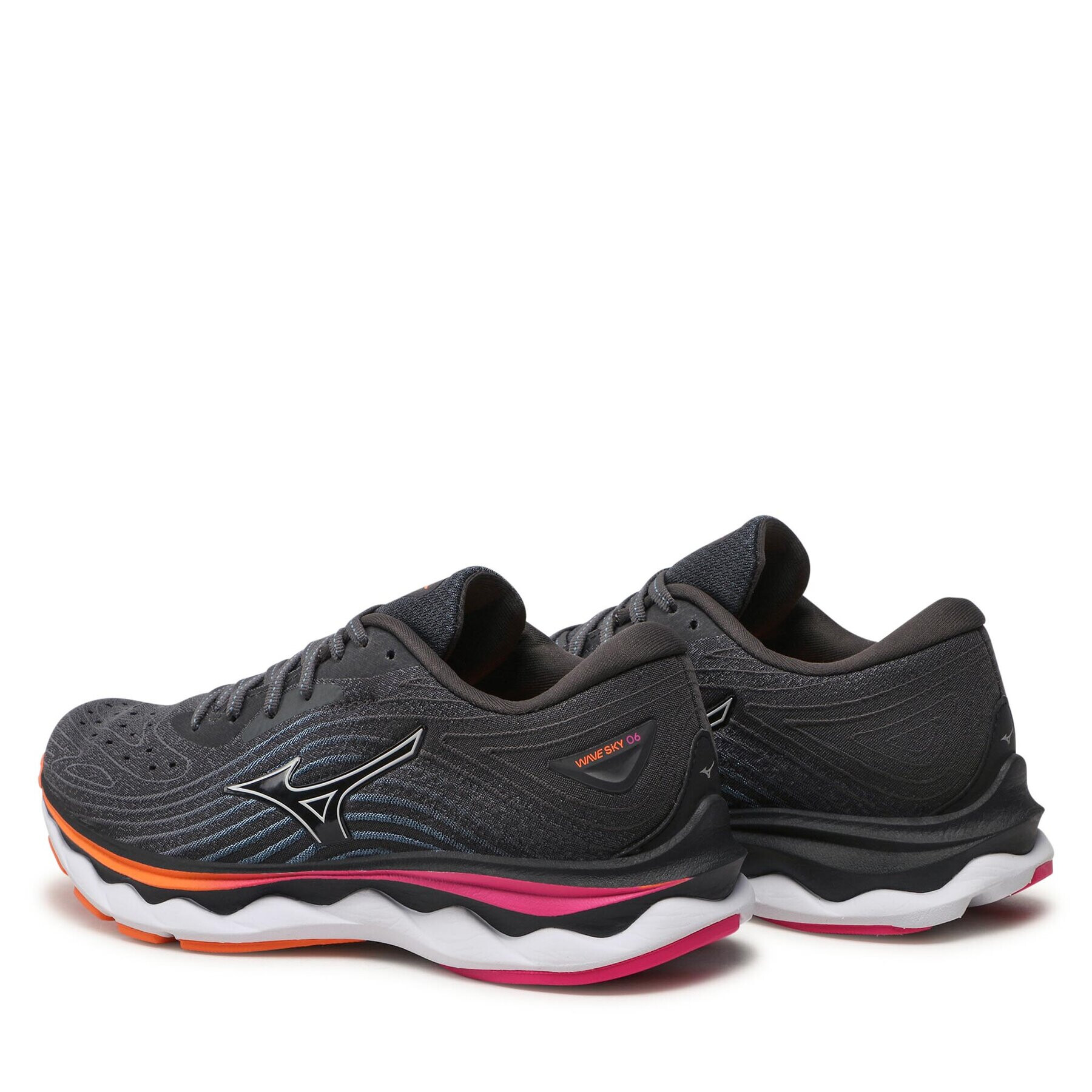 Mizuno Обувки Wave Sky 6 J1GD220271 Сив - Pepit.bg