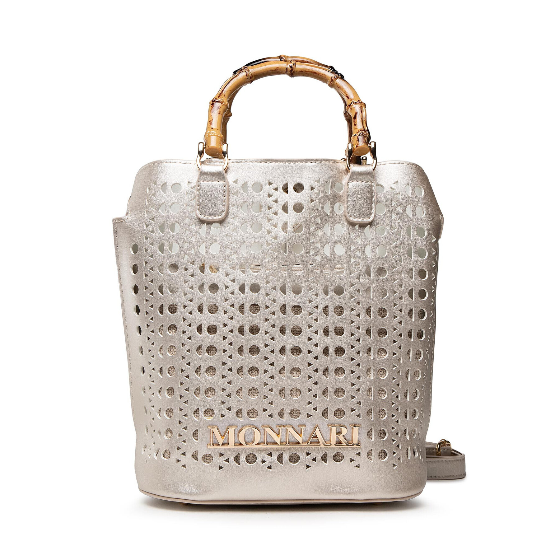Monnari Дамска чанта BAG0120-M00 Златист - Pepit.bg