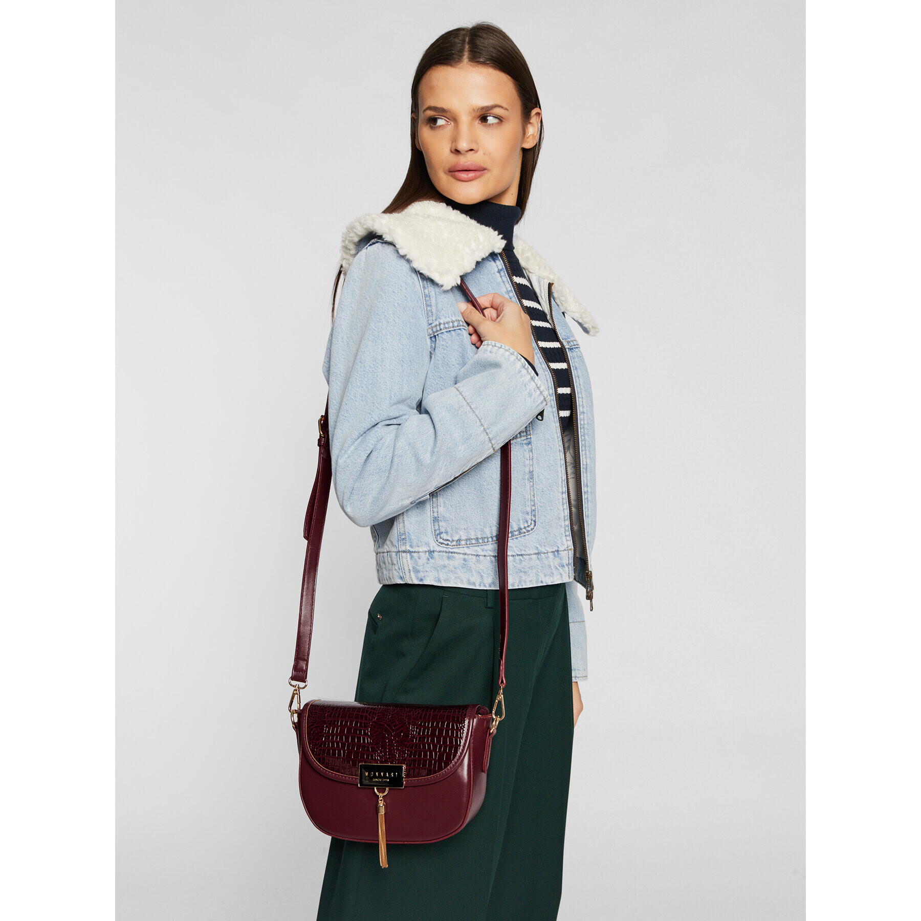 Monnari Дамска чанта BAG0900-005 Бордо - Pepit.bg