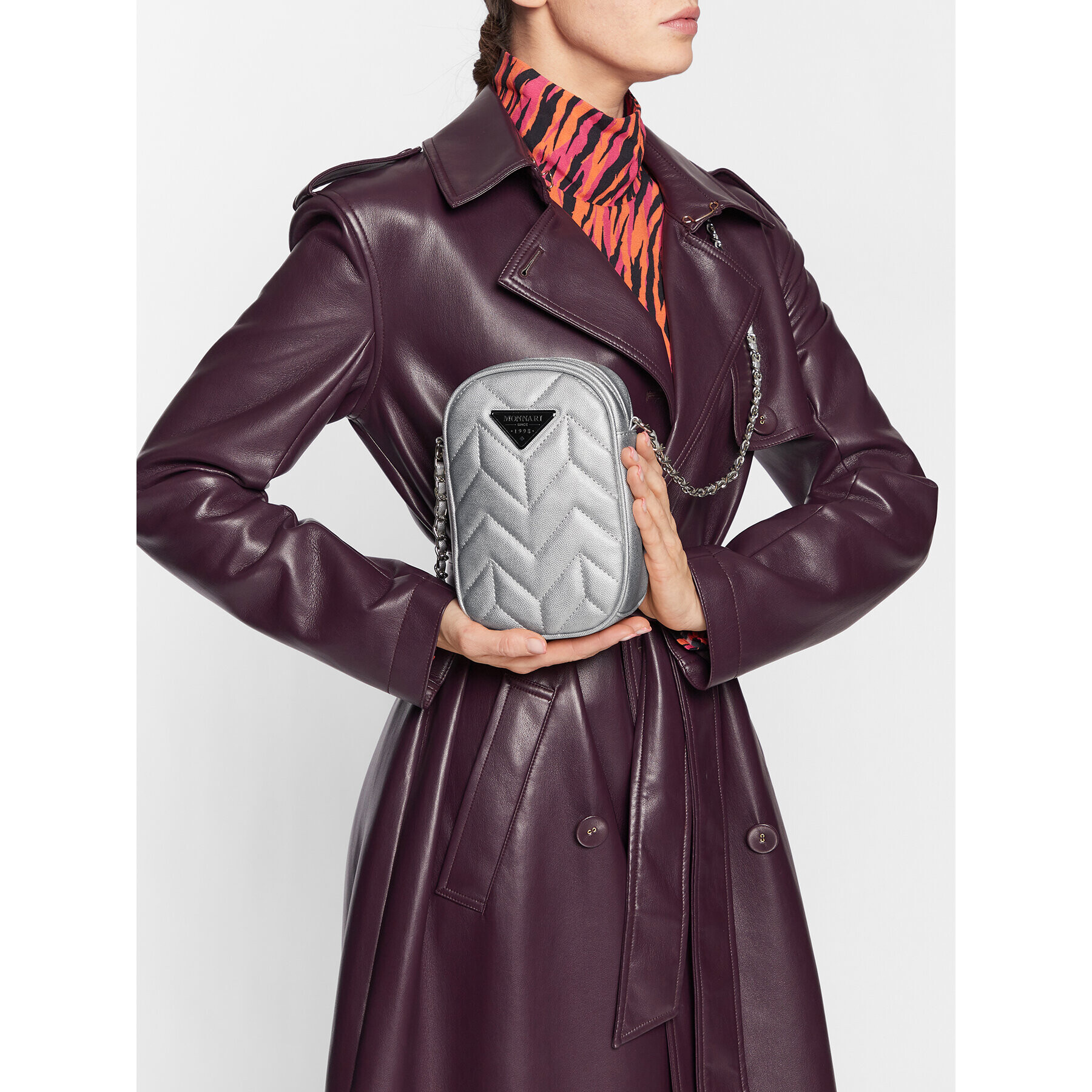 Monnari Дамска чанта BAG0960-022 Сребрист - Pepit.bg