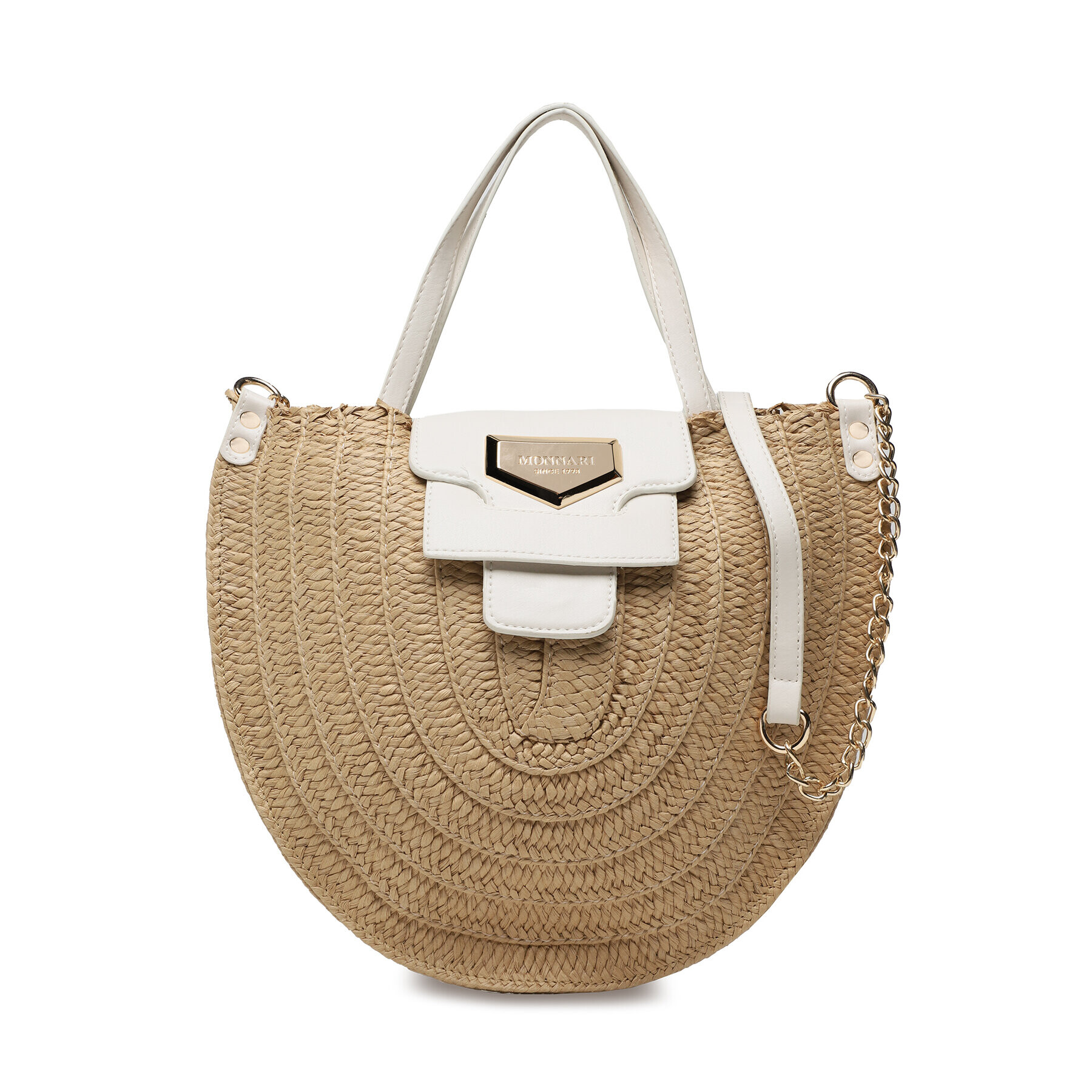Monnari Дамска чанта BAG2100-M00 Бежов - Pepit.bg