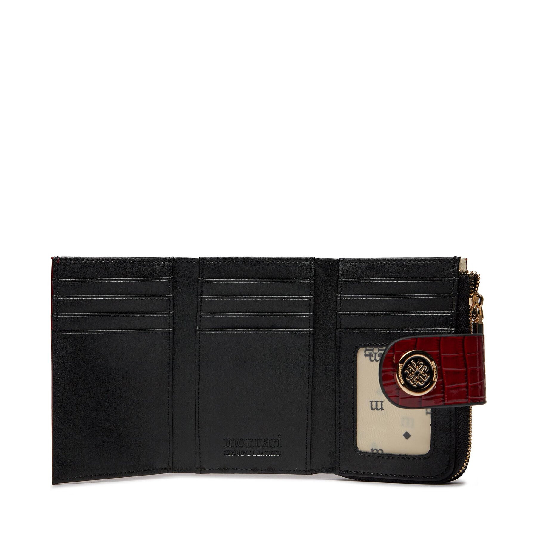 Monnari Малък дамски портфейл PUR0150-M05 Червен - Pepit.bg