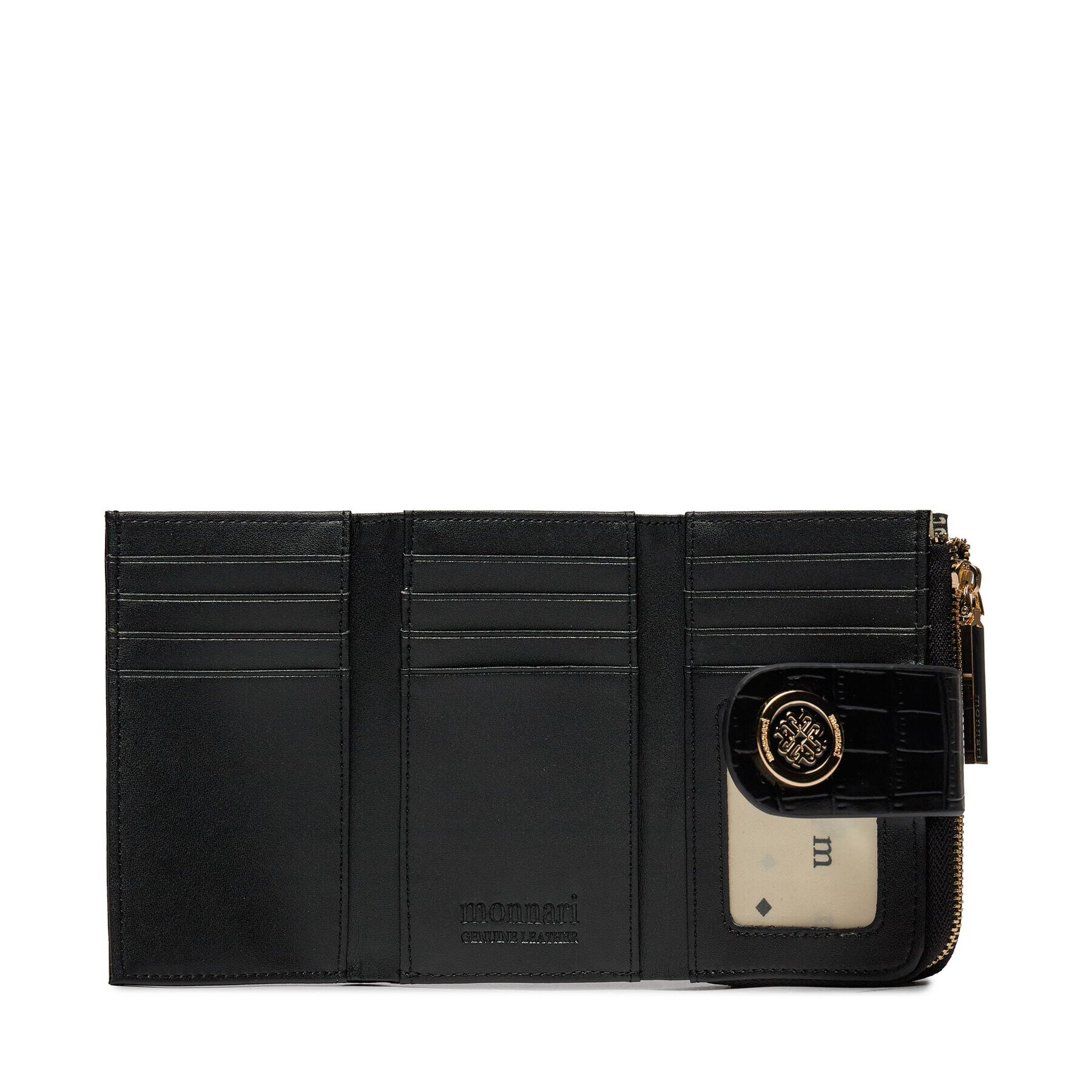 Monnari Малък дамски портфейл PUR0151-020 Черен - Pepit.bg