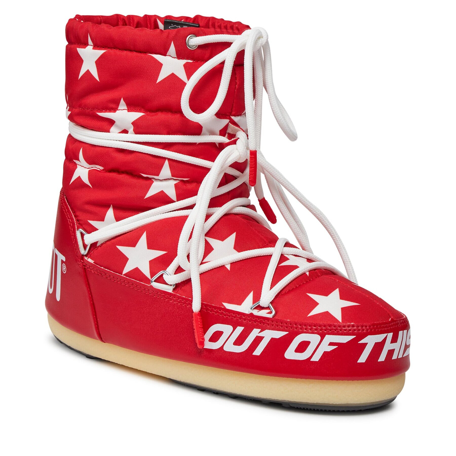 Moon Boot Апрески Light Low Stars 14601700002 Червен - Pepit.bg