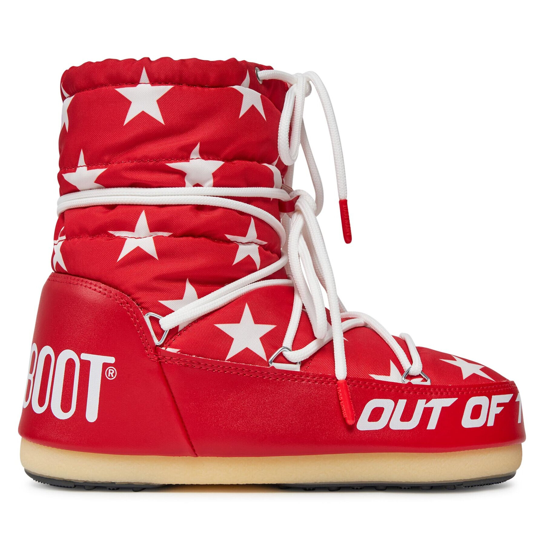 Moon Boot Апрески Light Low Stars 14601700002 Червен - Pepit.bg