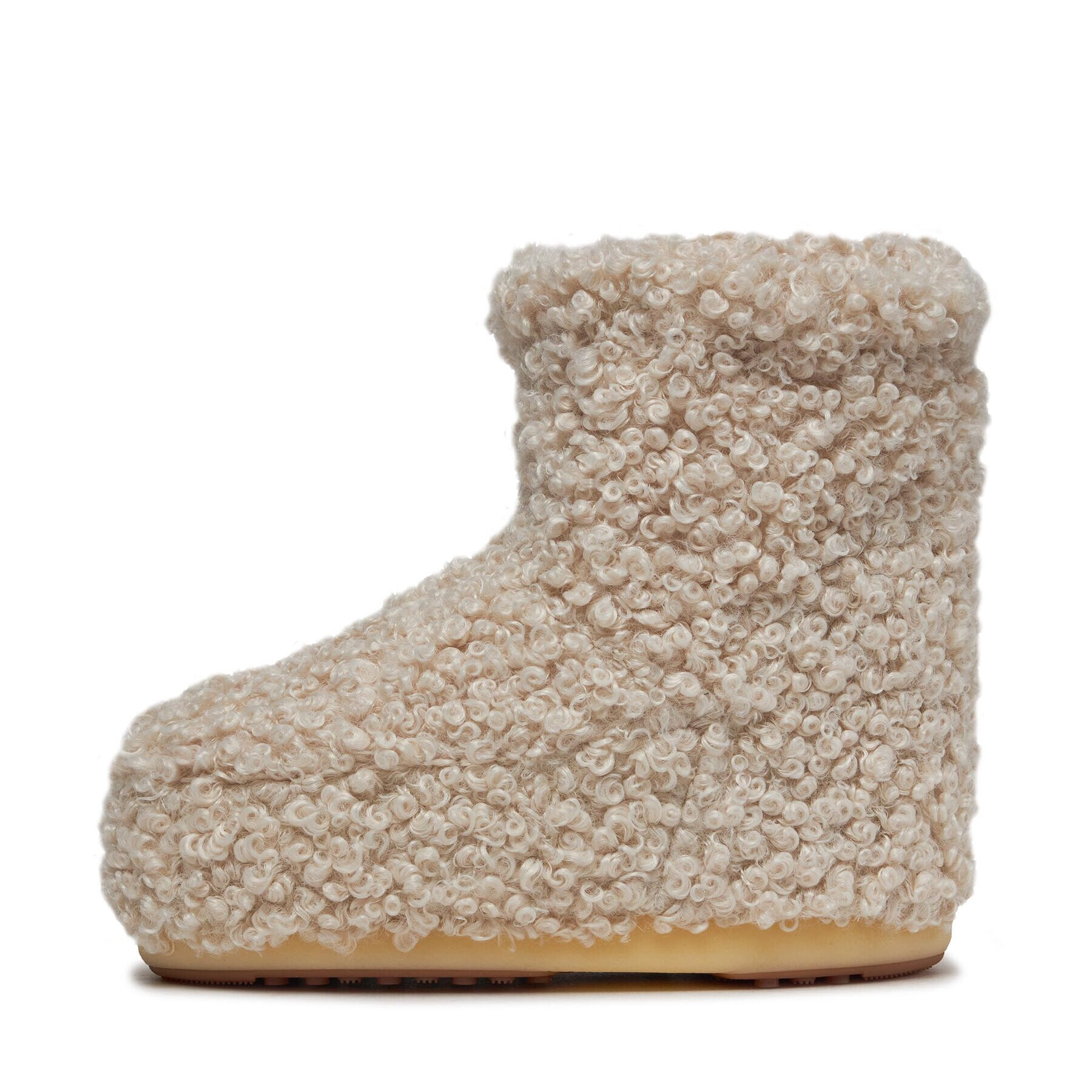 Moon Boot Апрески Low Faux Curly 14094500002 Екрю - Pepit.bg