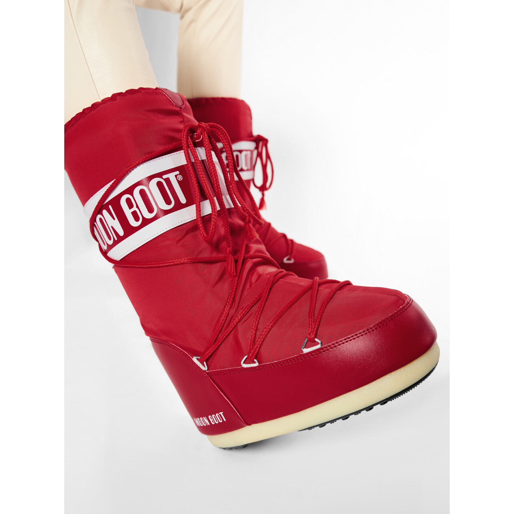 Moon Boot Апрески Nylon 14004400003 Червен - Pepit.bg