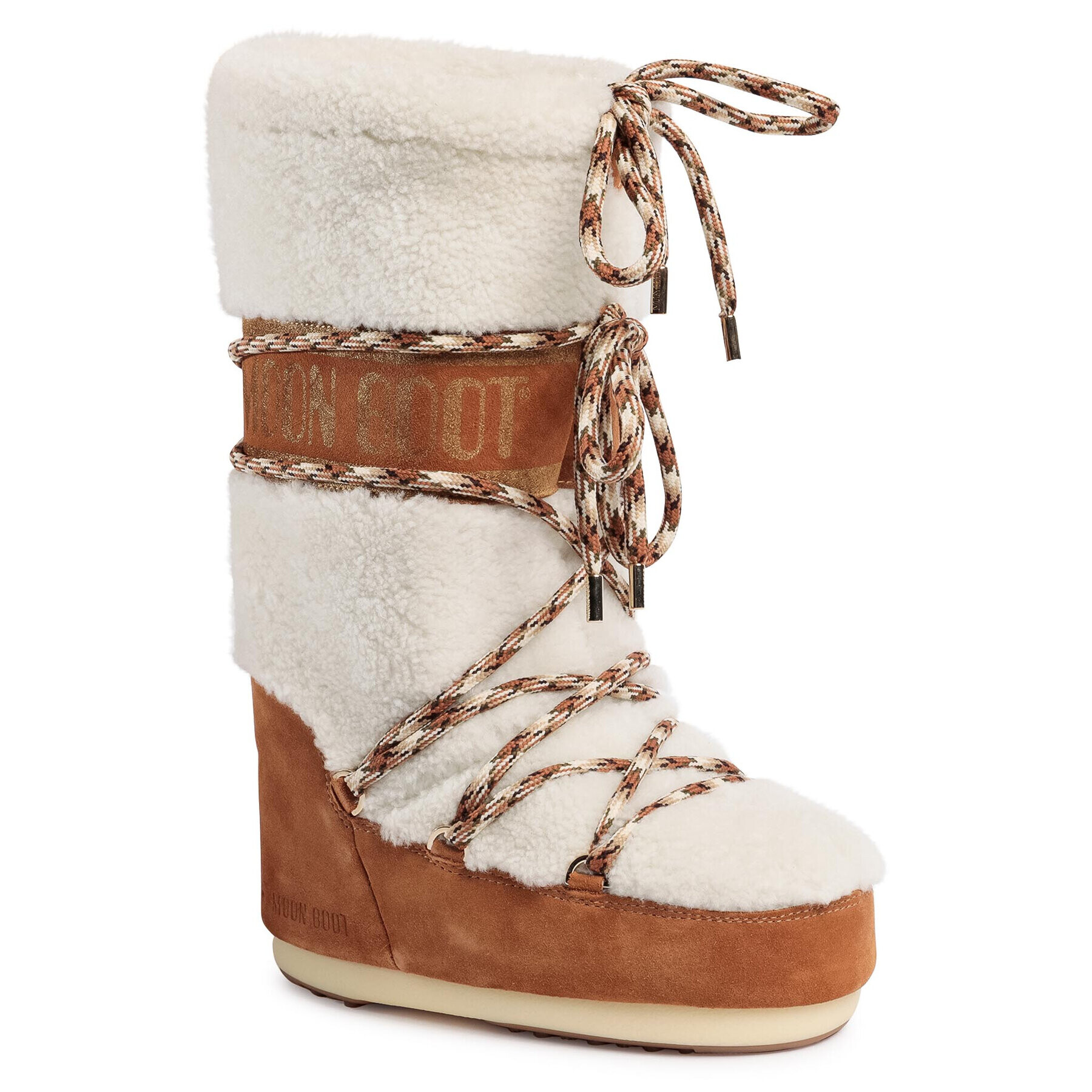 Moon Boot Апрески Shearling 14026100001 Бял - Pepit.bg