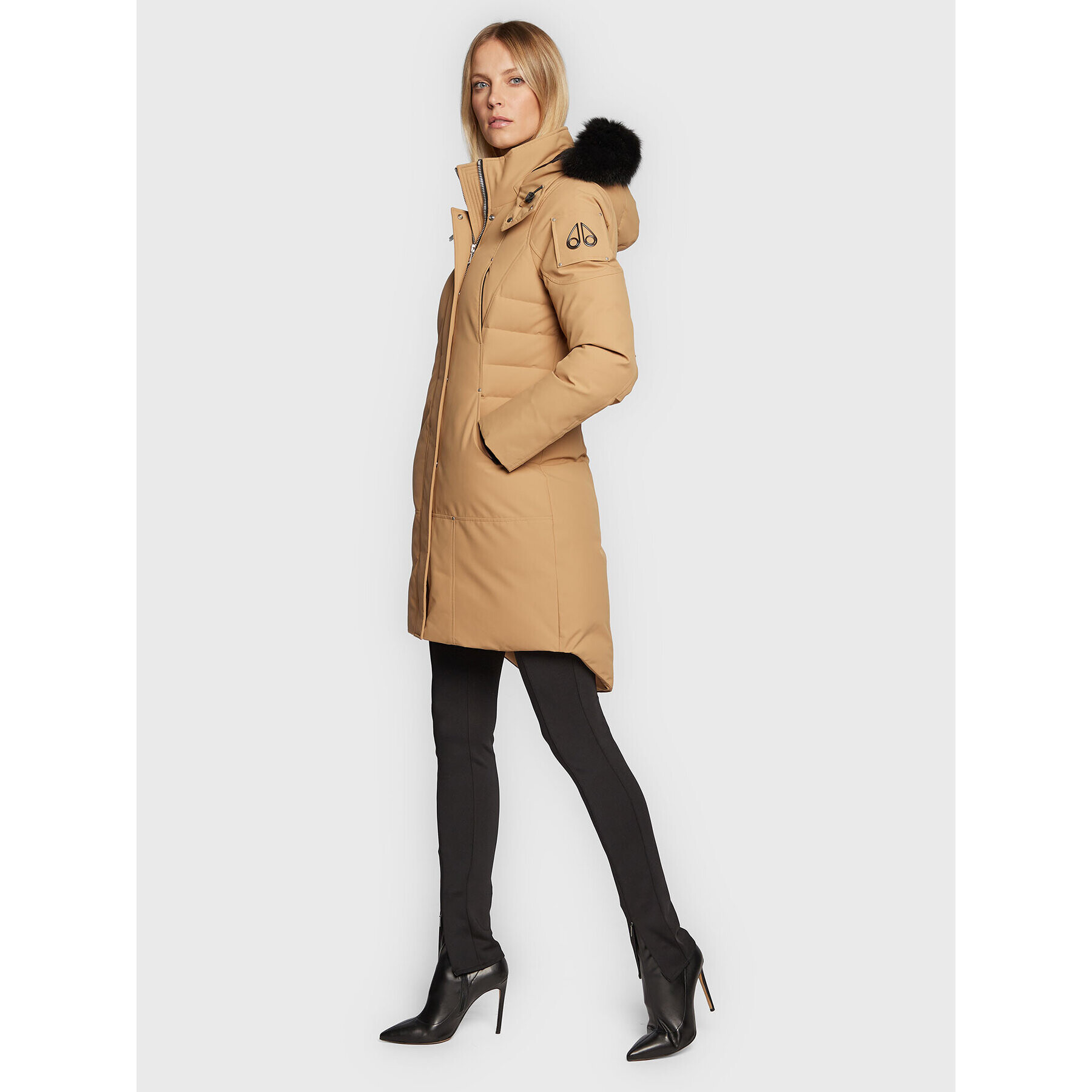 Moose Knuckles Парка Cloud Parka M32LP223 Бежов Slim Fit - Pepit.bg