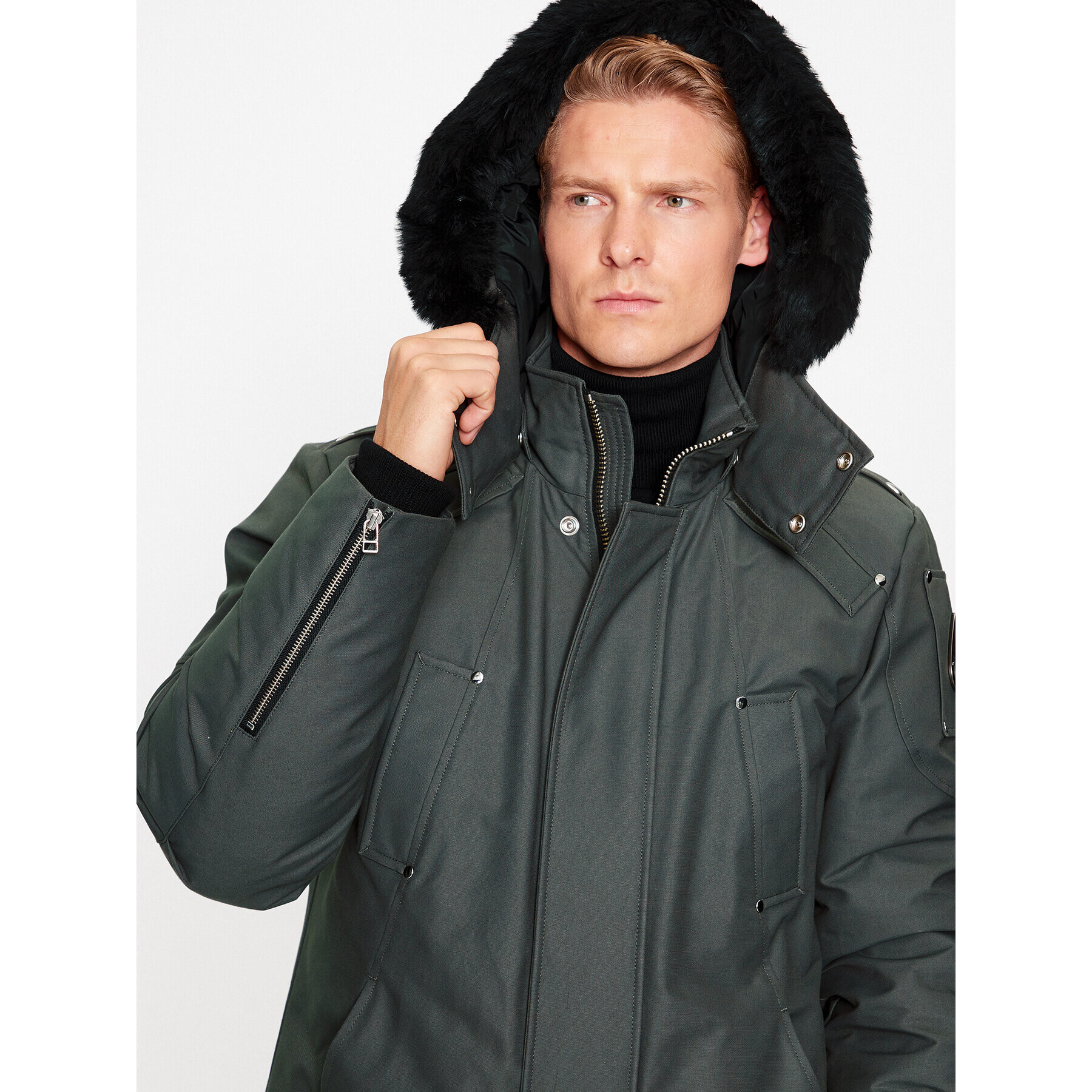 Moose Knuckles Парка Original Stirling M32MP261S Зелен Regular Fit - Pepit.bg