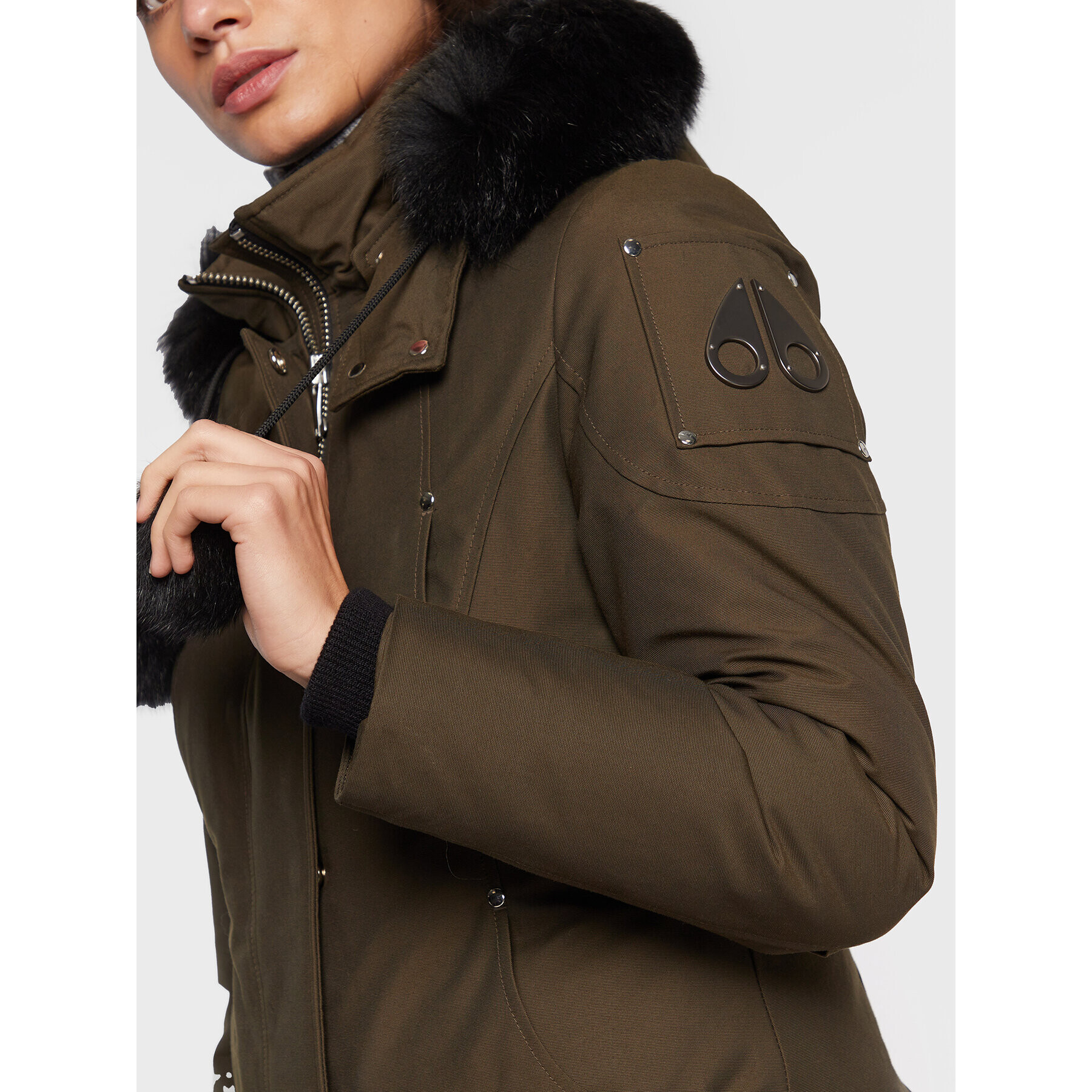 Moose Knuckles Парка Original Stirling MK2003LP Зелен Regular Fit - Pepit.bg