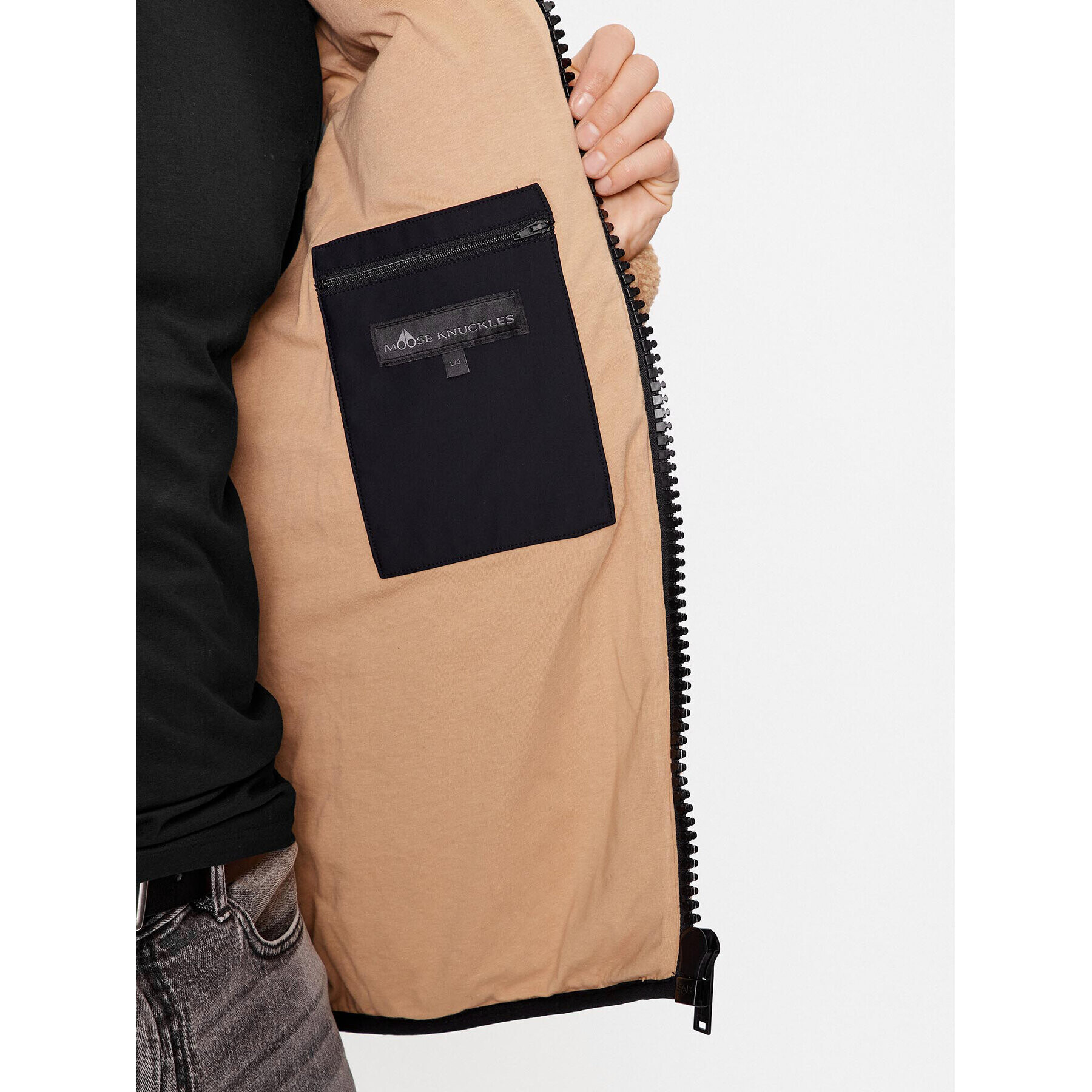 Moose Knuckles Преходно яке Saglek M32MS618 Кафяв Regular Fit - Pepit.bg